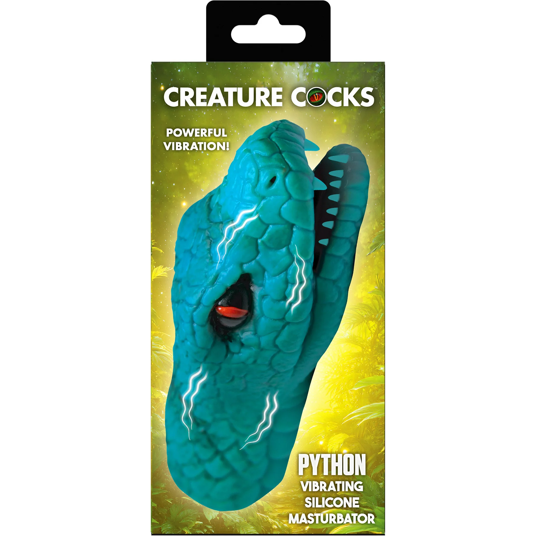 Python Vibrating Silicone Penis Masturbator By Creature Cocks - Image 6