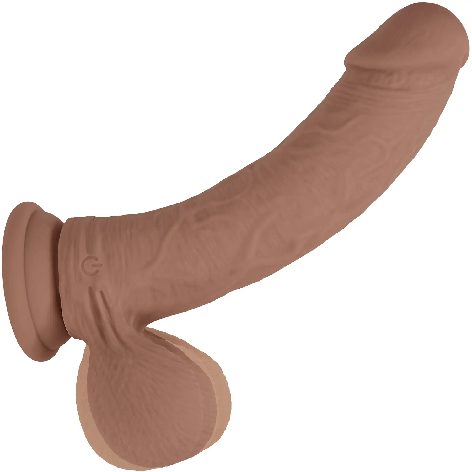RealRock® 8" Realistic Dual Density Vibrating Silicone Dildo With Weighted Balls