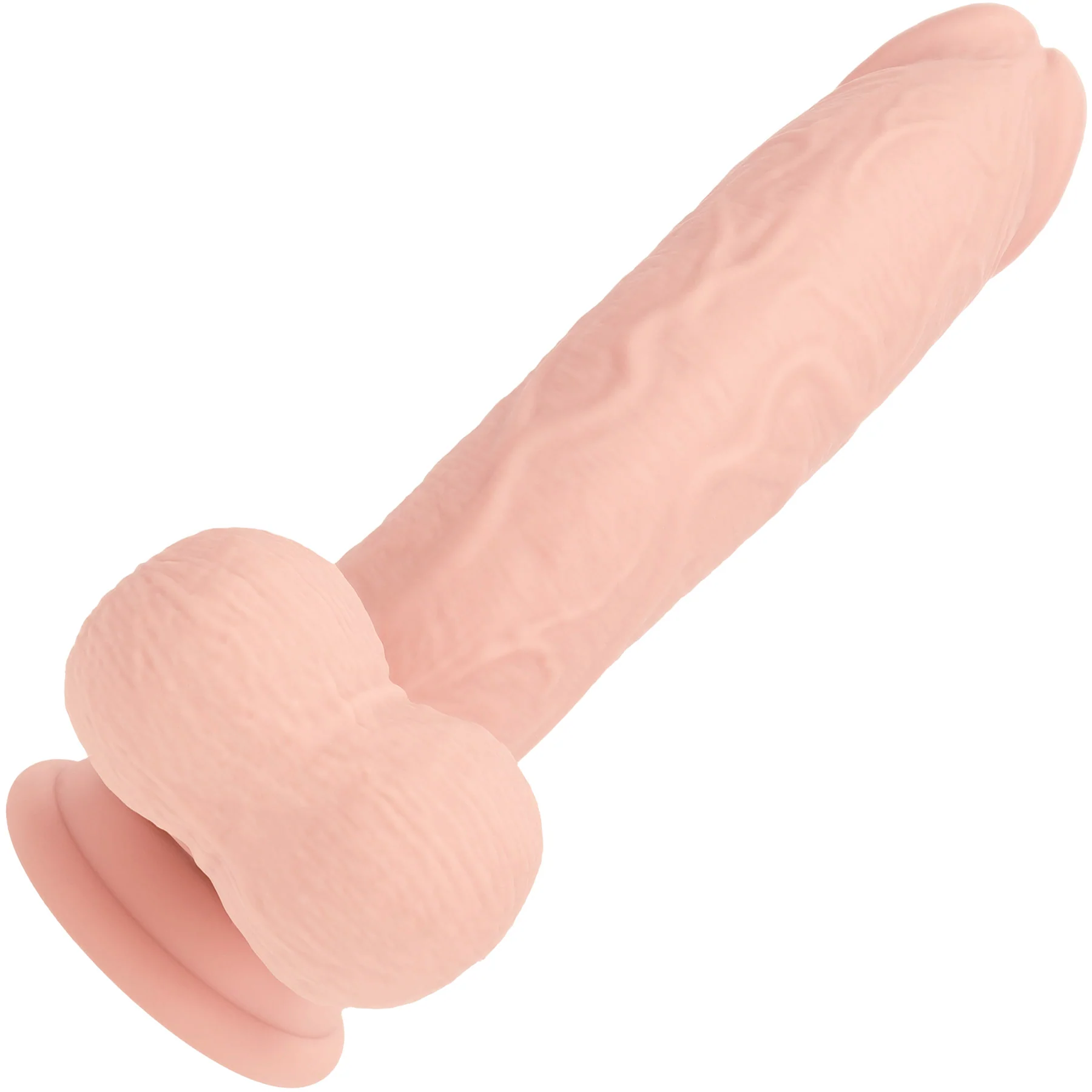 RealRock® 8" Realistic Dual Density Vibrating Silicone Dildo With Weighted Balls - Image 13