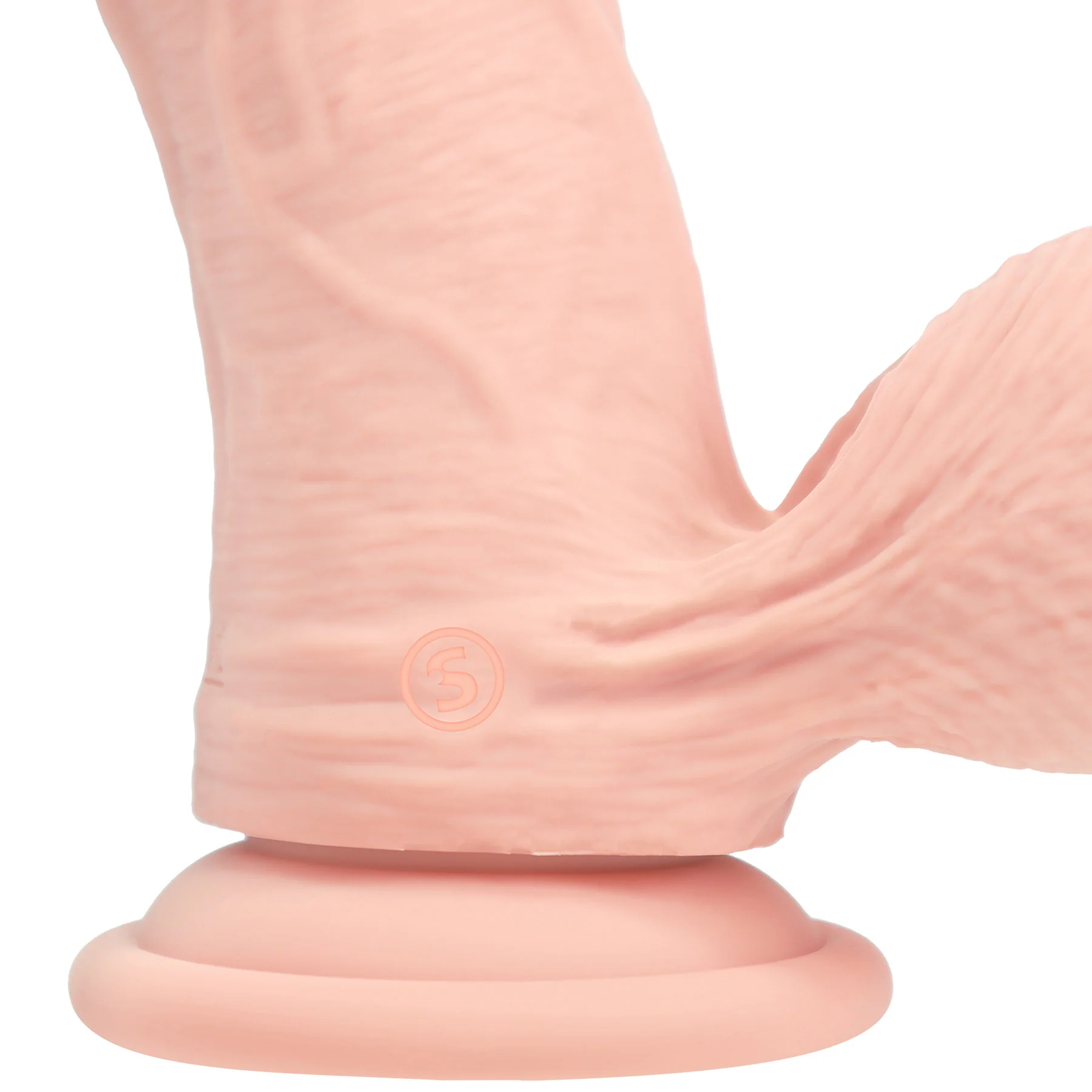 RealRock® 8" Realistic Dual Density Vibrating Silicone Dildo With Weighted Balls - Image 17