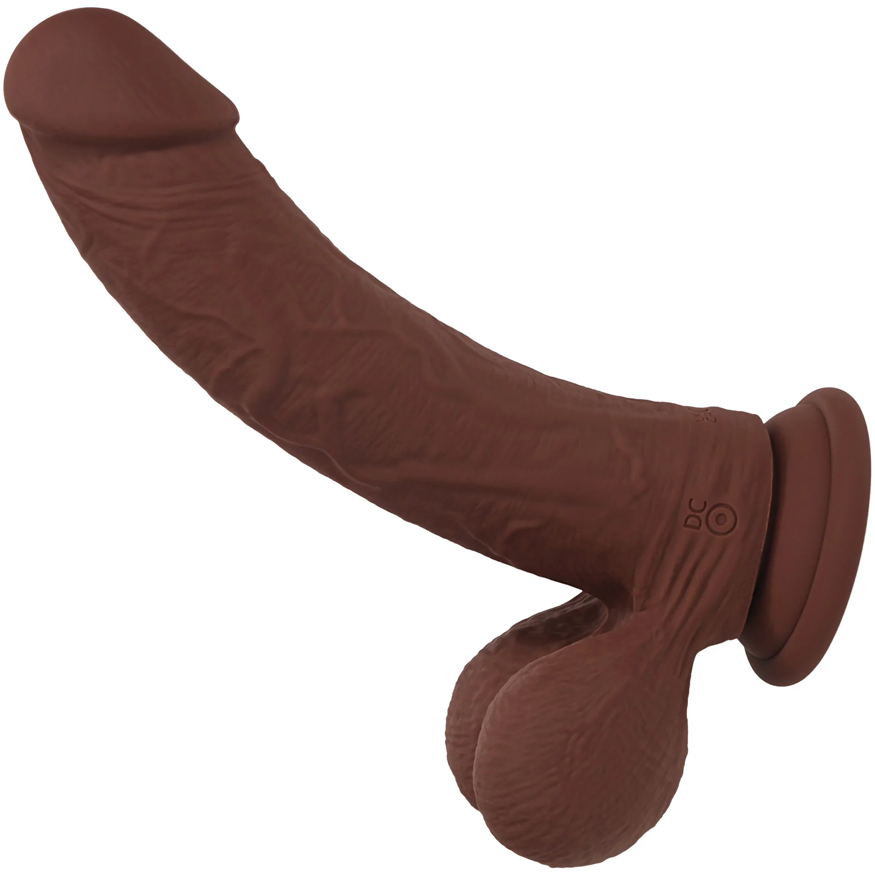 RealRock® 8" Realistic Dual Density Vibrating Silicone Dildo With Weighted Balls - Image 3