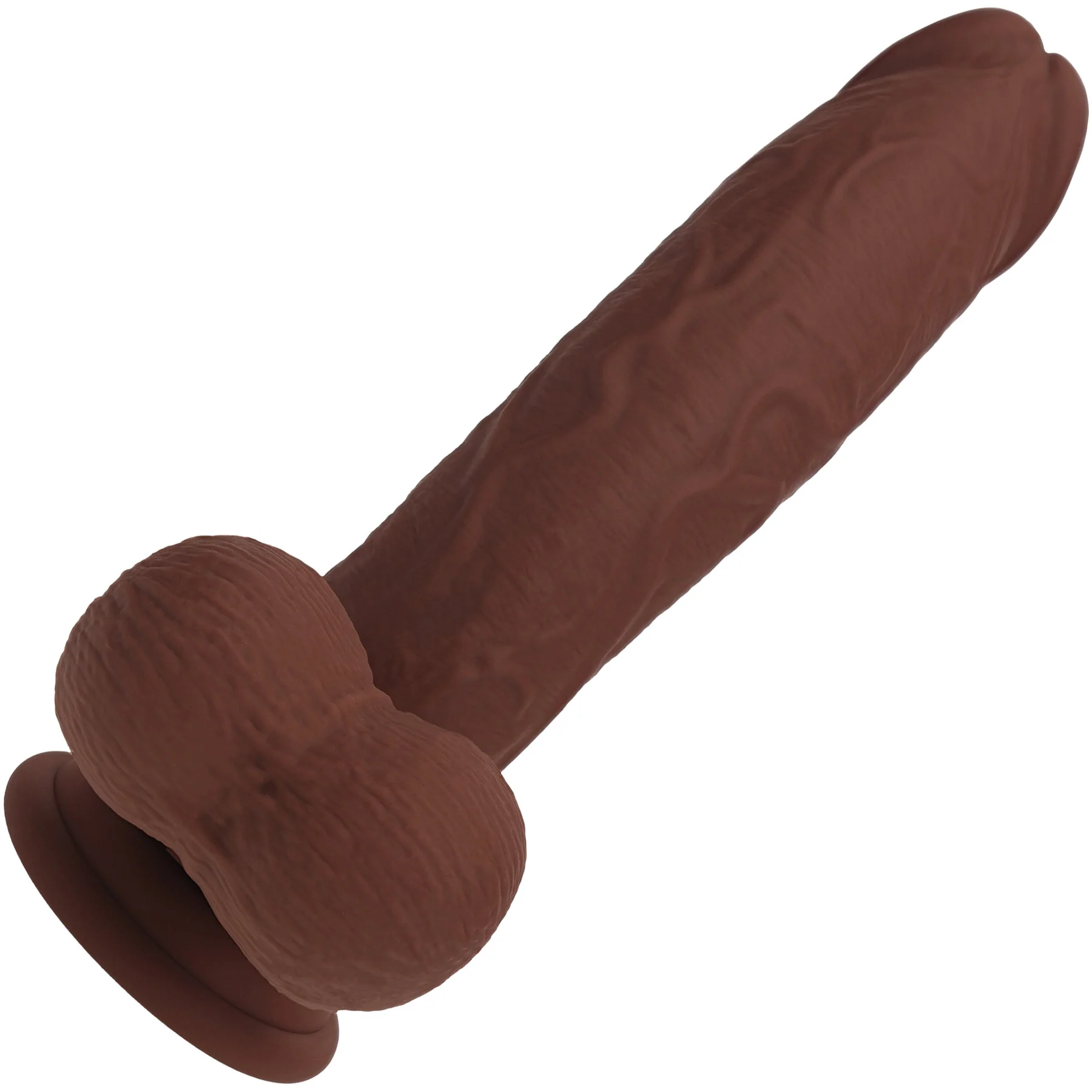 RealRock® 8" Realistic Dual Density Vibrating Silicone Dildo With Weighted Balls - Image 4