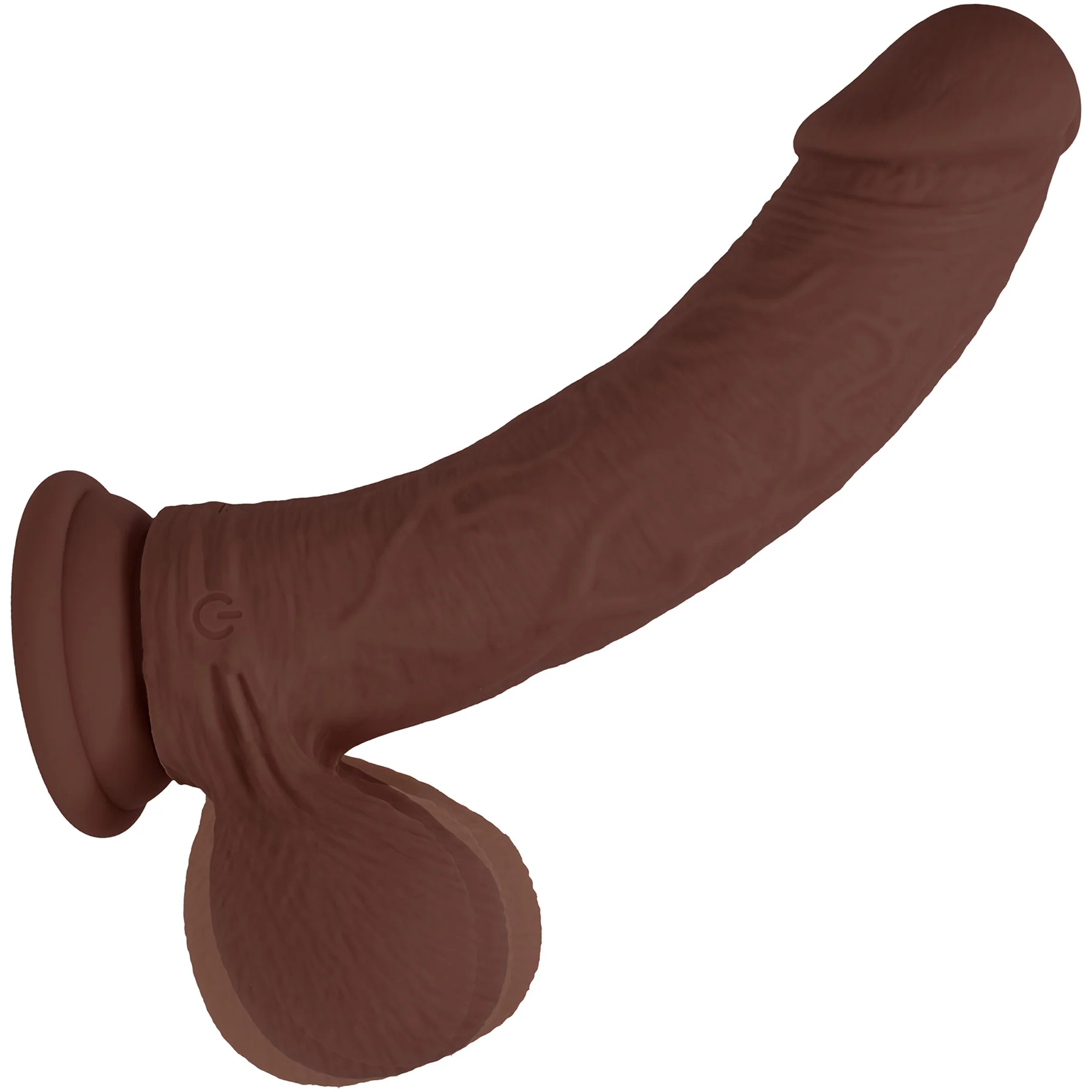 RealRock® 8" Realistic Dual Density Vibrating Silicone Dildo With Weighted Balls - Image 6