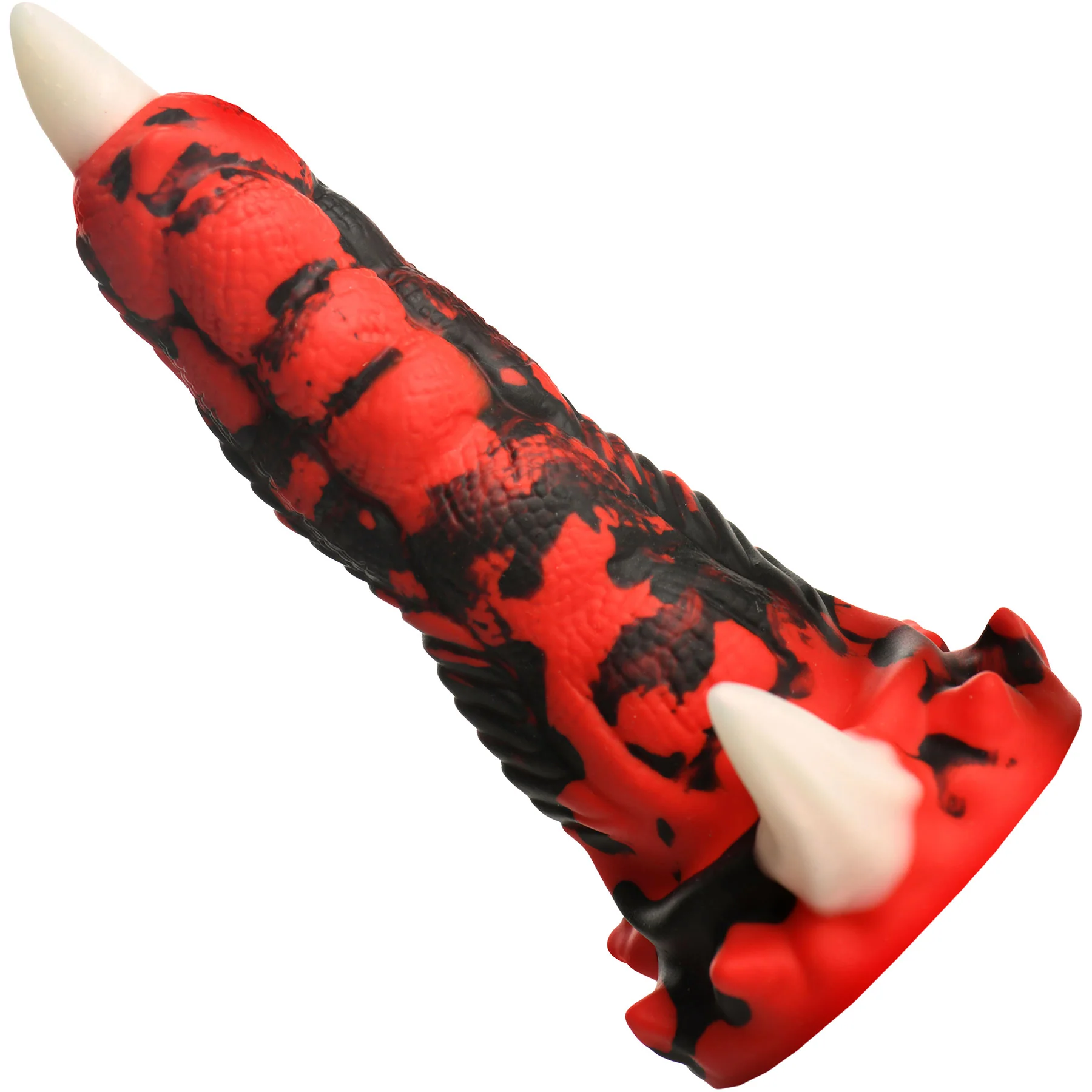Red Talon Vibrating 7.1" Silicone Dildo With Remote By Creature Cocks - Image 3