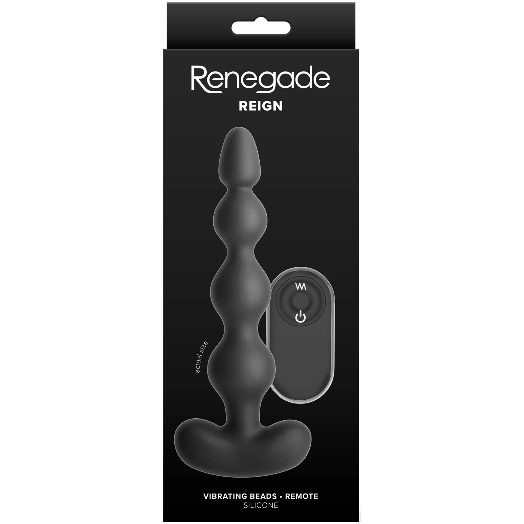 Renegade Reign Rechargeable Silicone Vibrating Anal Beads With Remote - Image 2