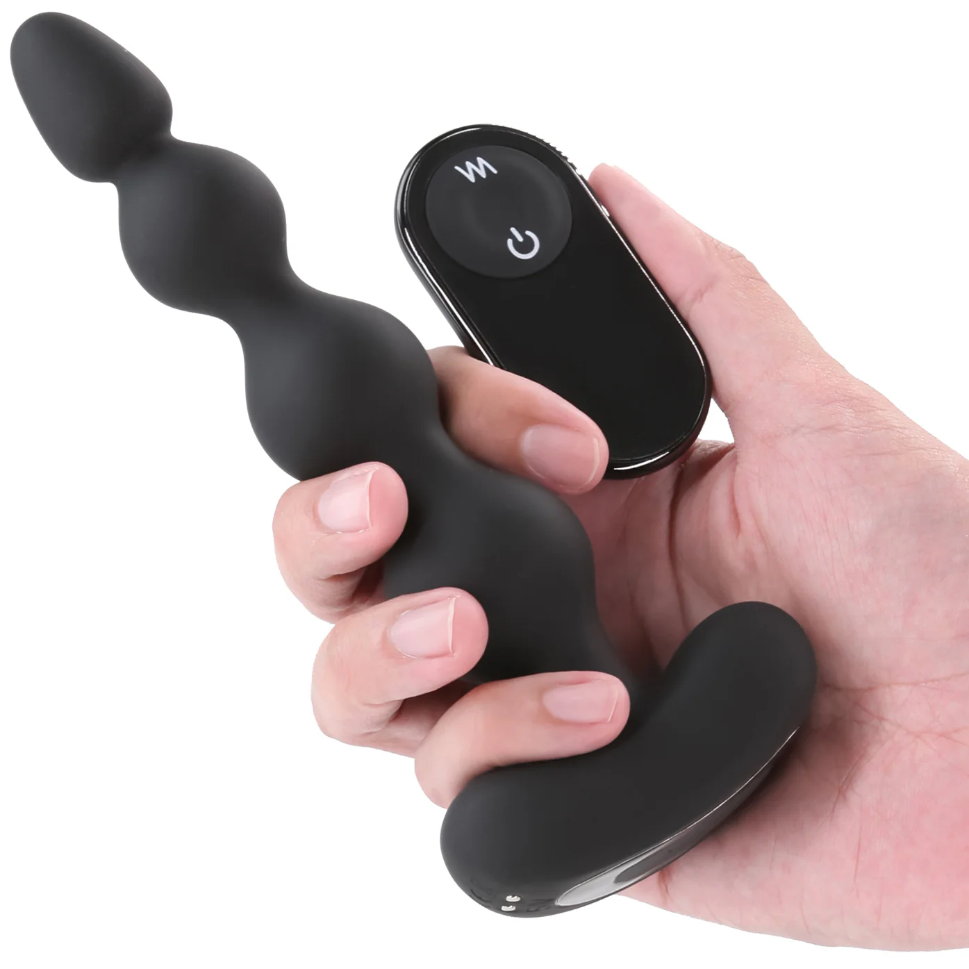 Renegade Reign Rechargeable Silicone Vibrating Anal Beads With Remote - Image 3