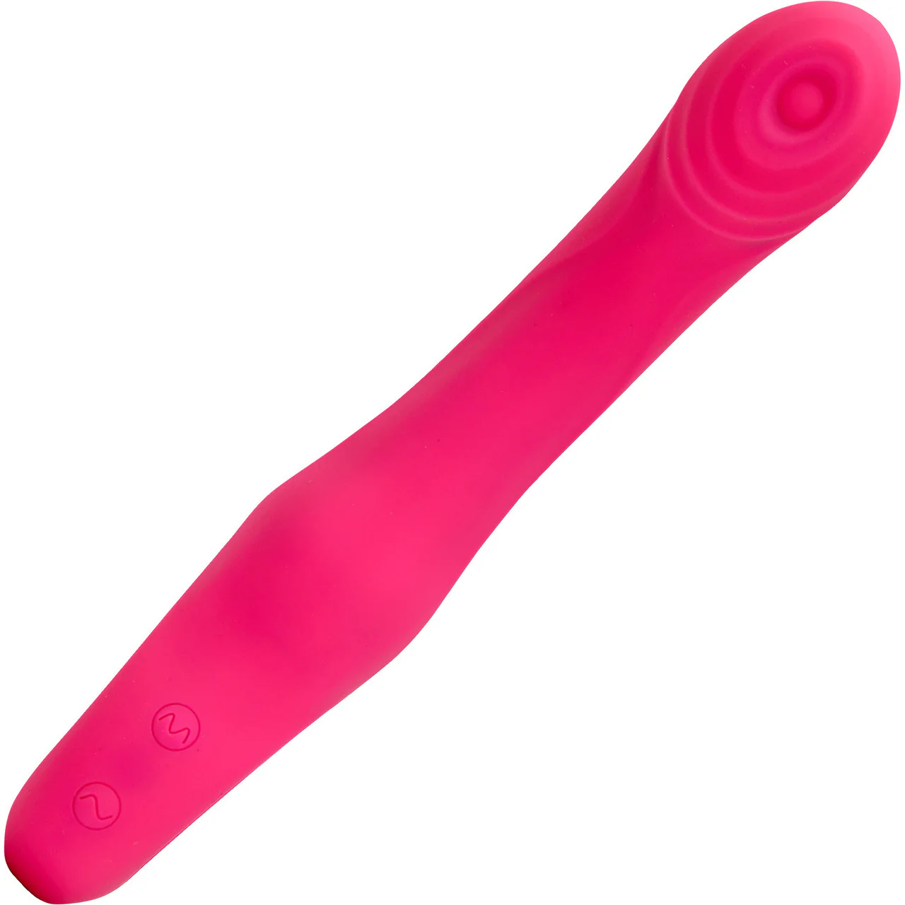Rhapsody Tapping Vibe Rechargeable Waterproof Silicone G-Spot Vibrator By Nu Sensuelle - Deep Pink - Image 3