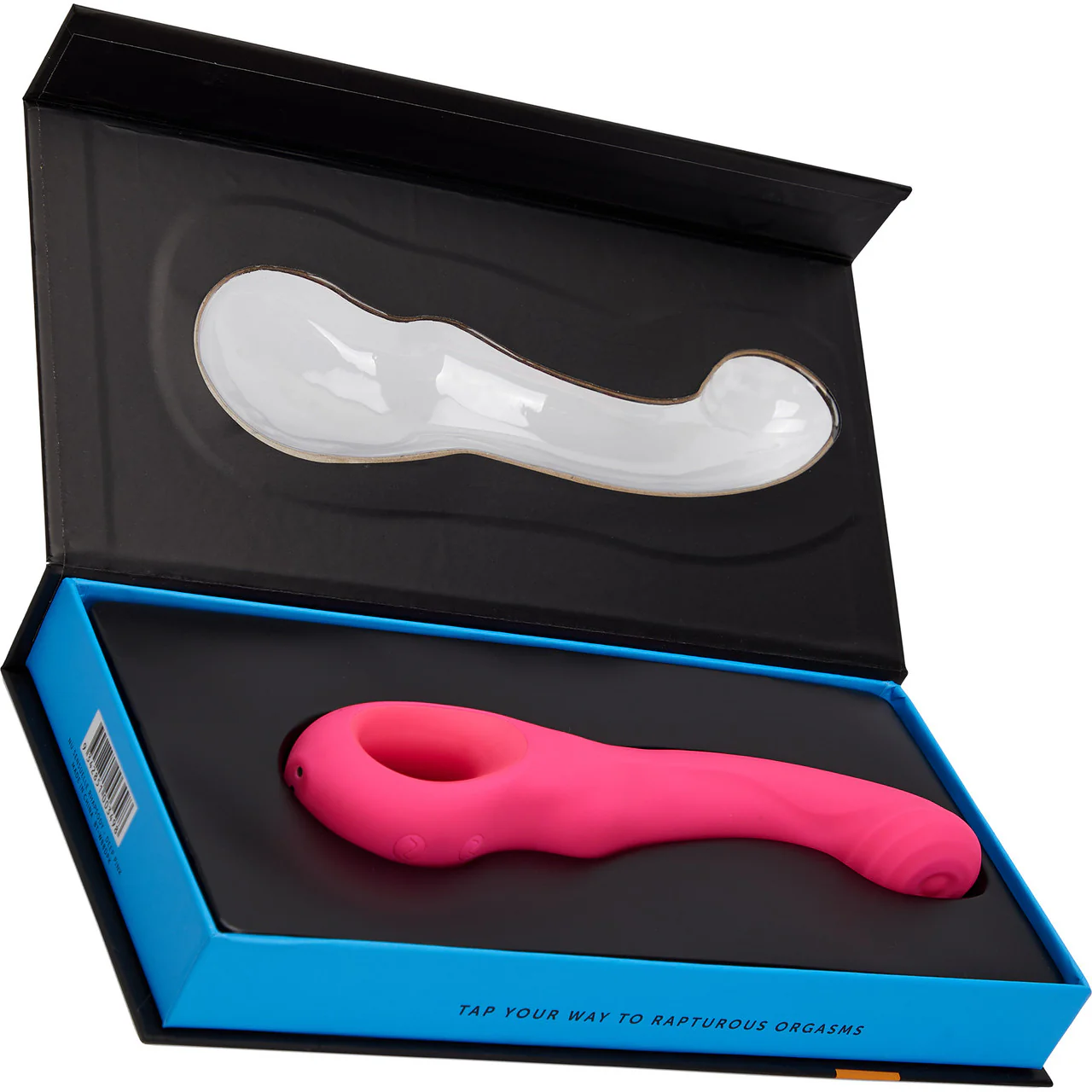 Rhapsody Tapping Vibe Rechargeable Waterproof Silicone G-Spot Vibrator By Nu Sensuelle - Deep Pink - Image 5