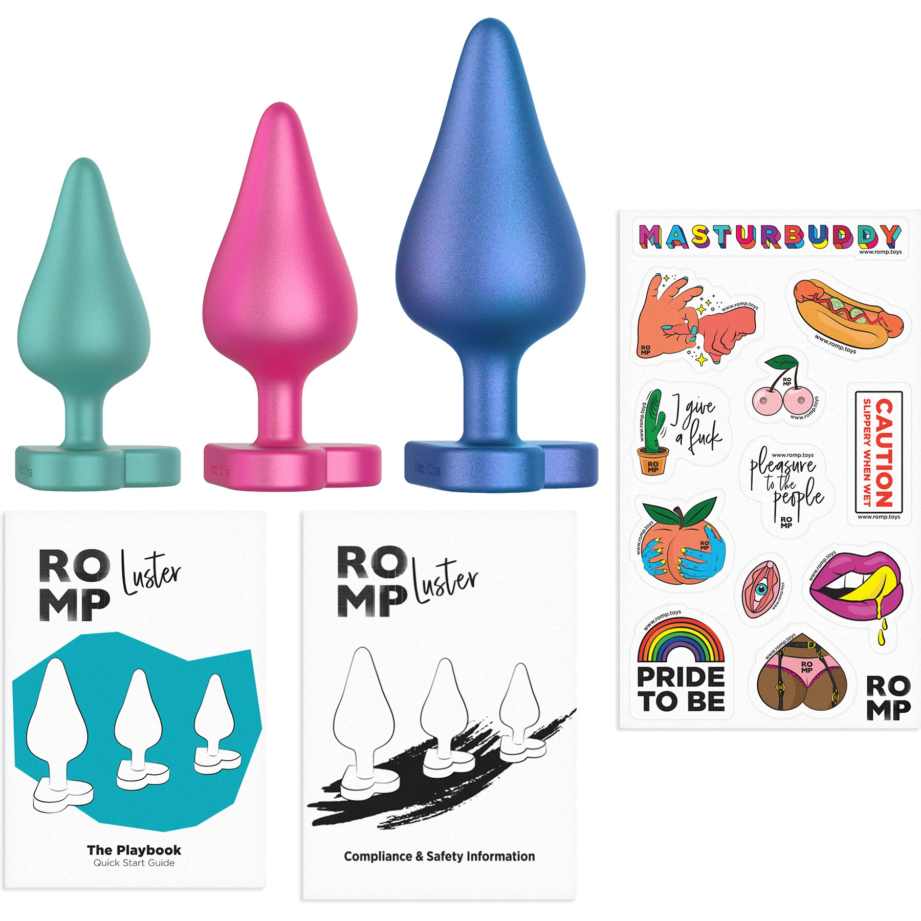 ROMP Luster Silicone Butt Plug Set - Image 9