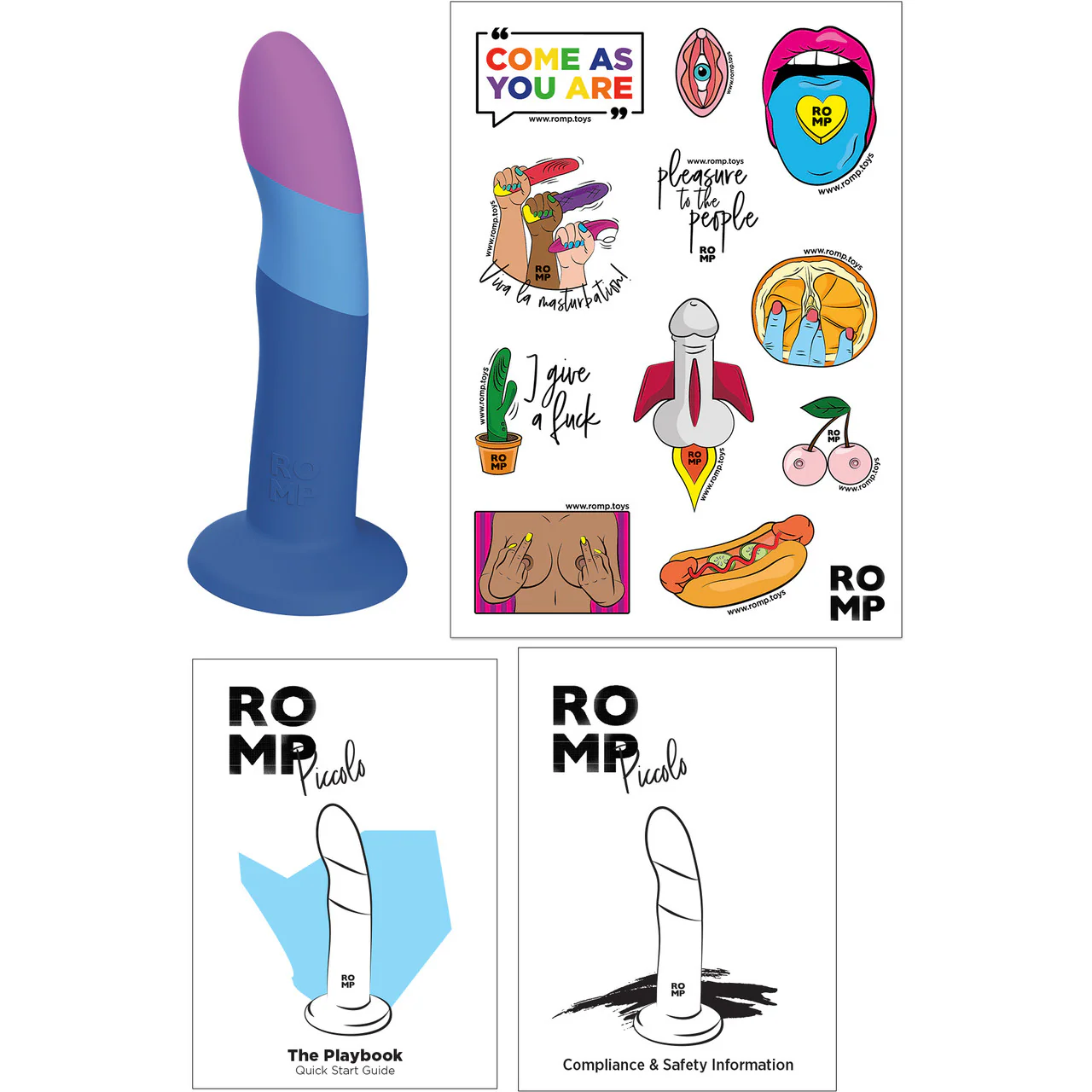 ROMP Piccolo 5.5" Silicone Suction Cup G-Spot Dildo - Image 5