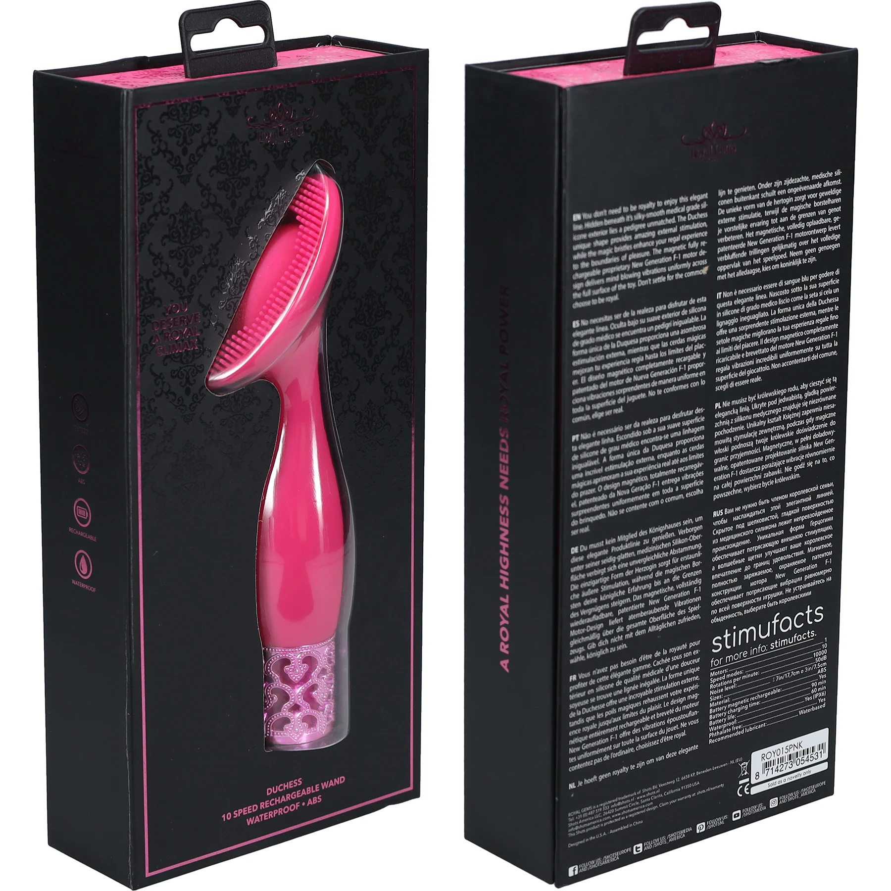 Royal Gems Duchess 10 Speed Silicone Rechargeable Vibrator - Image 12