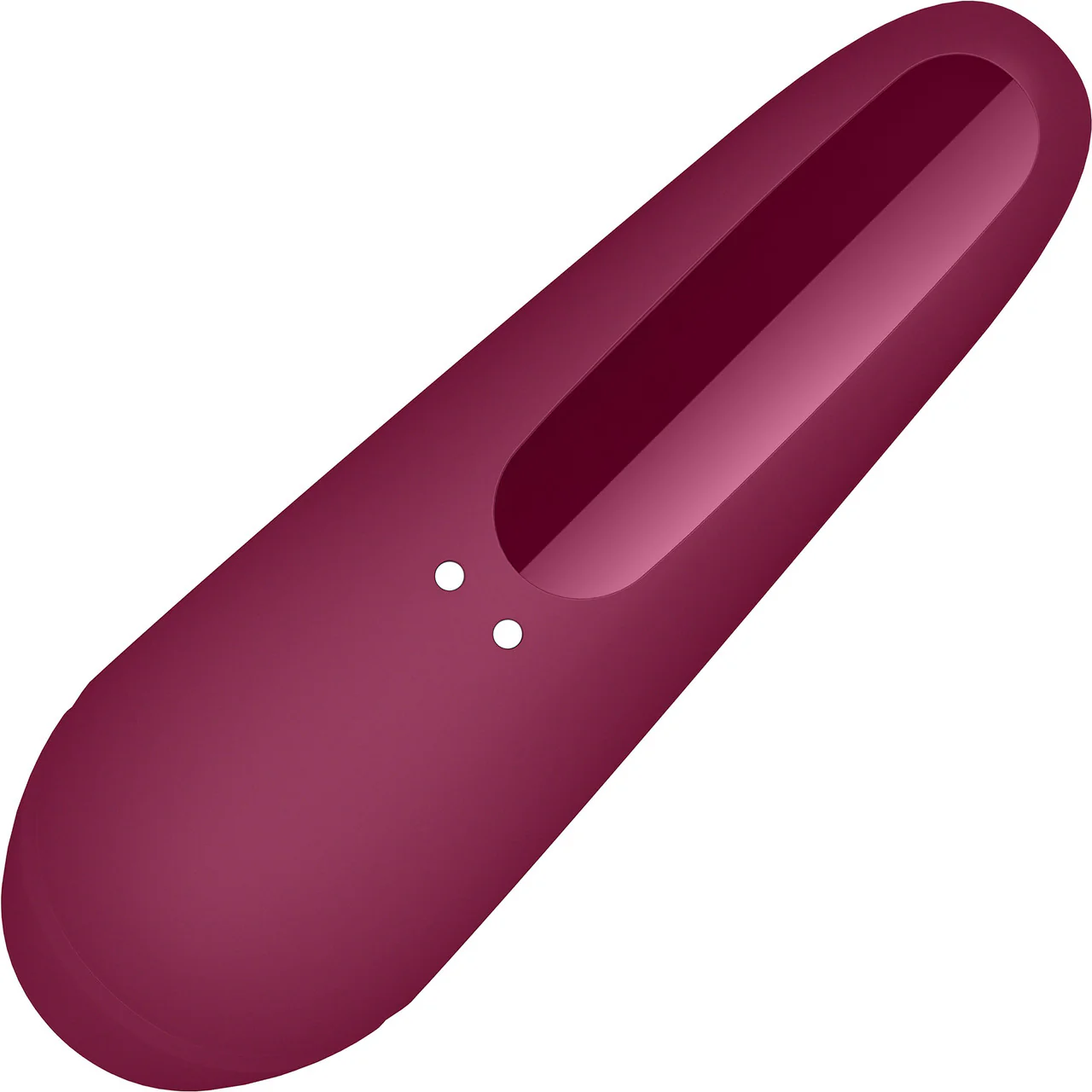 Satisfyer Curvy 1+ Pressure Wave Rechargeable App Enabled Clitoral Stimulator - Red - Image 3