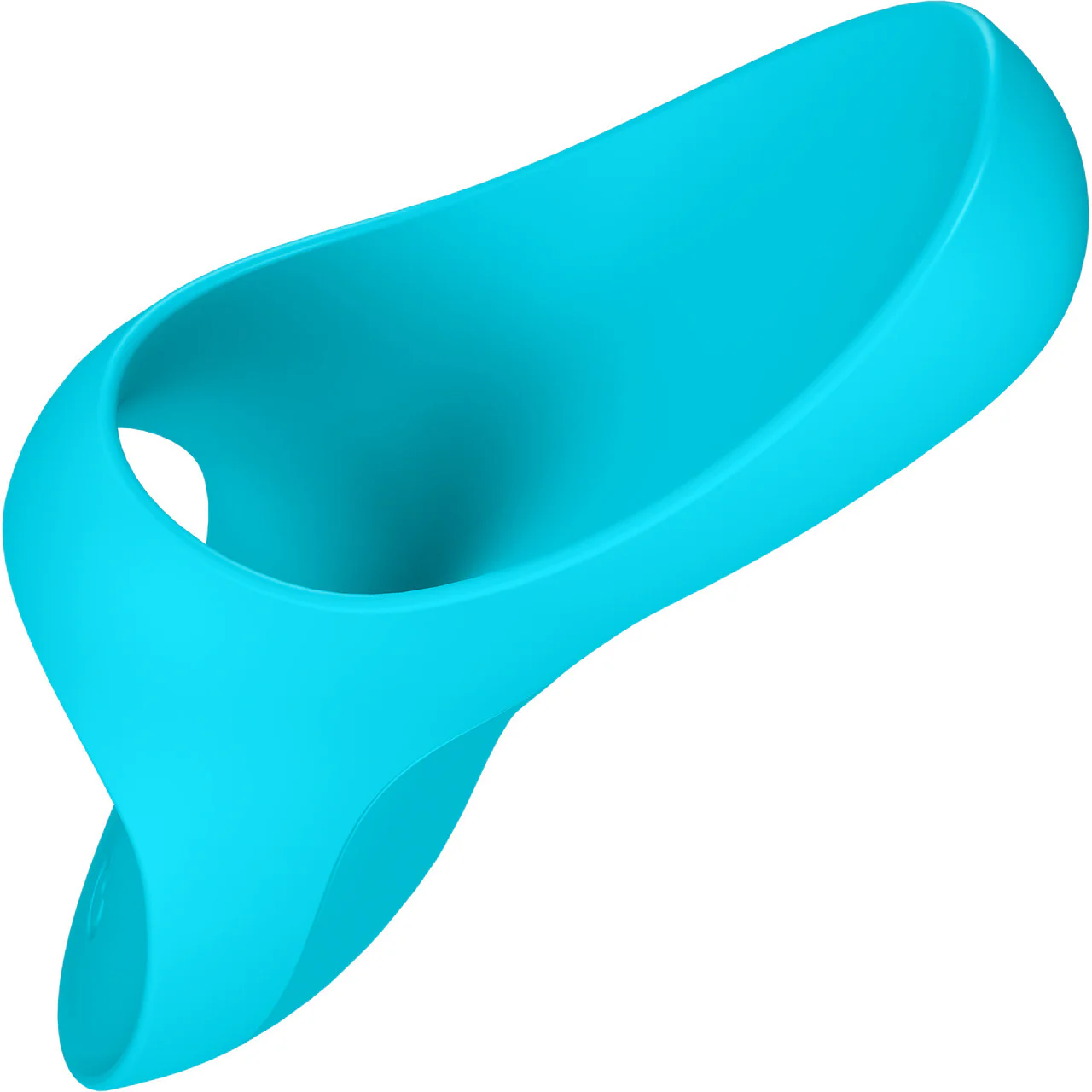 Satisfyer Teaser Rechargeable Waterproof Silicone Finger Vibrator - Blue - Image 3