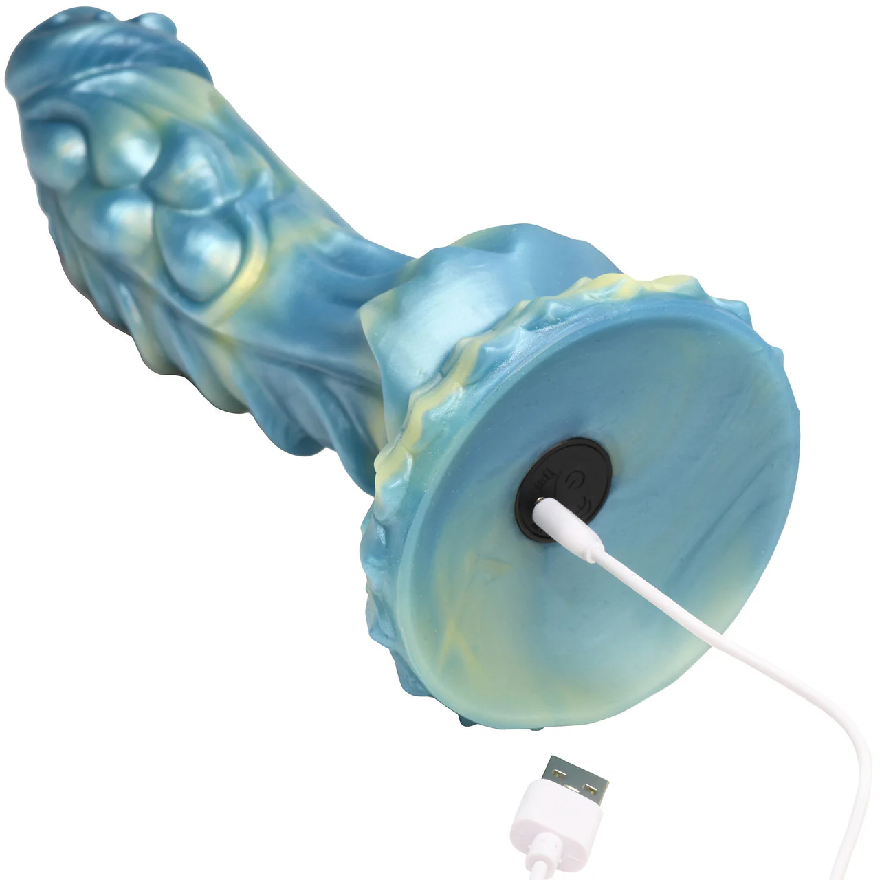 Sea Stallion 8.25" Rechargeable Vibrating Silicone Suction Cup Dildo With Remote By Creature Cocks - Image 6