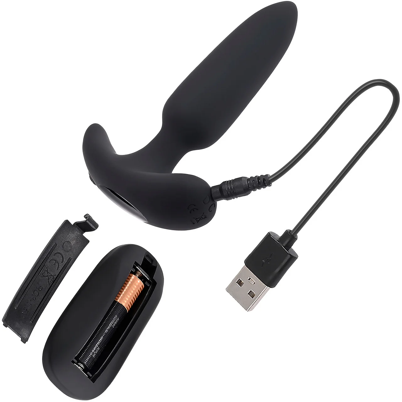 Selopa Black Beauty Rechargeable Waterproof Silicone Vibrating Butt Plug With Remote - Image 8