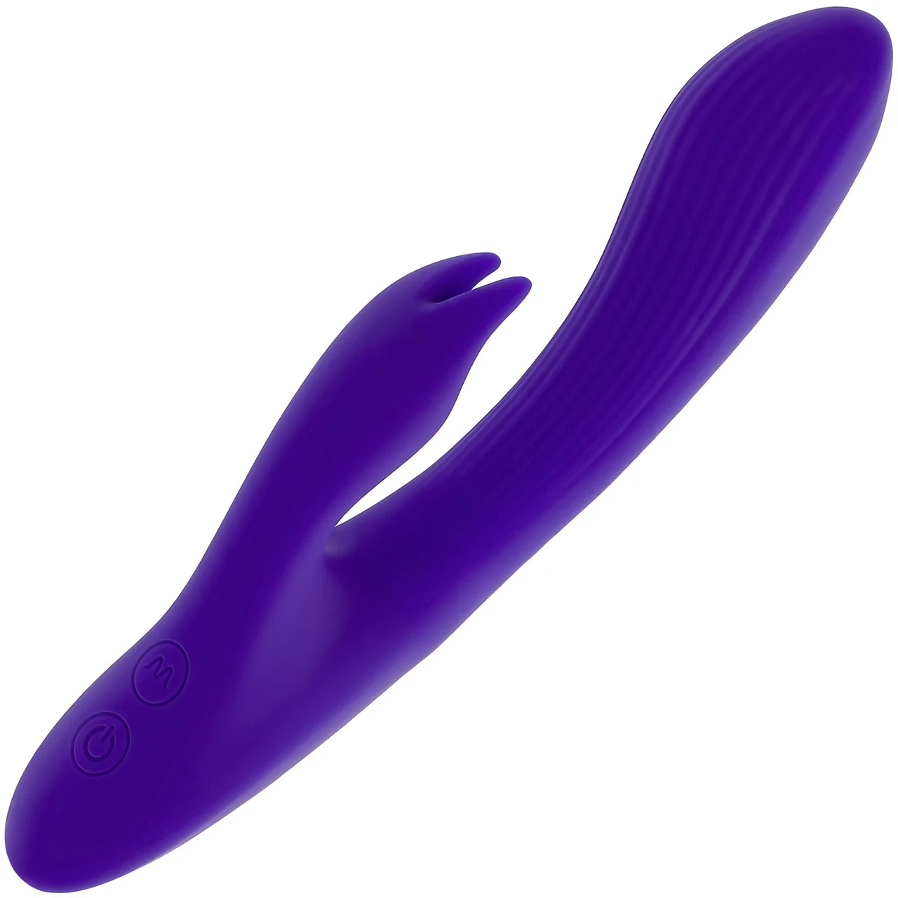 Selopa Poseable Bunny Silicone Rechargeable Waterproof Rabbit Style Vibrator - Purple