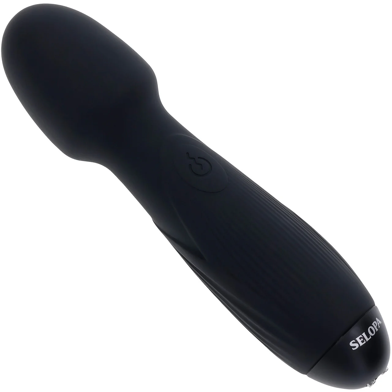 Selopa Power Trip Rechargeable Waterproof Silicone Wand Style Vibrator - Black - Image 2
