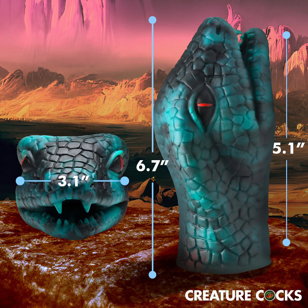 Serpentine Stroker Silicone Masturbator By Creature Cocks - Image 8