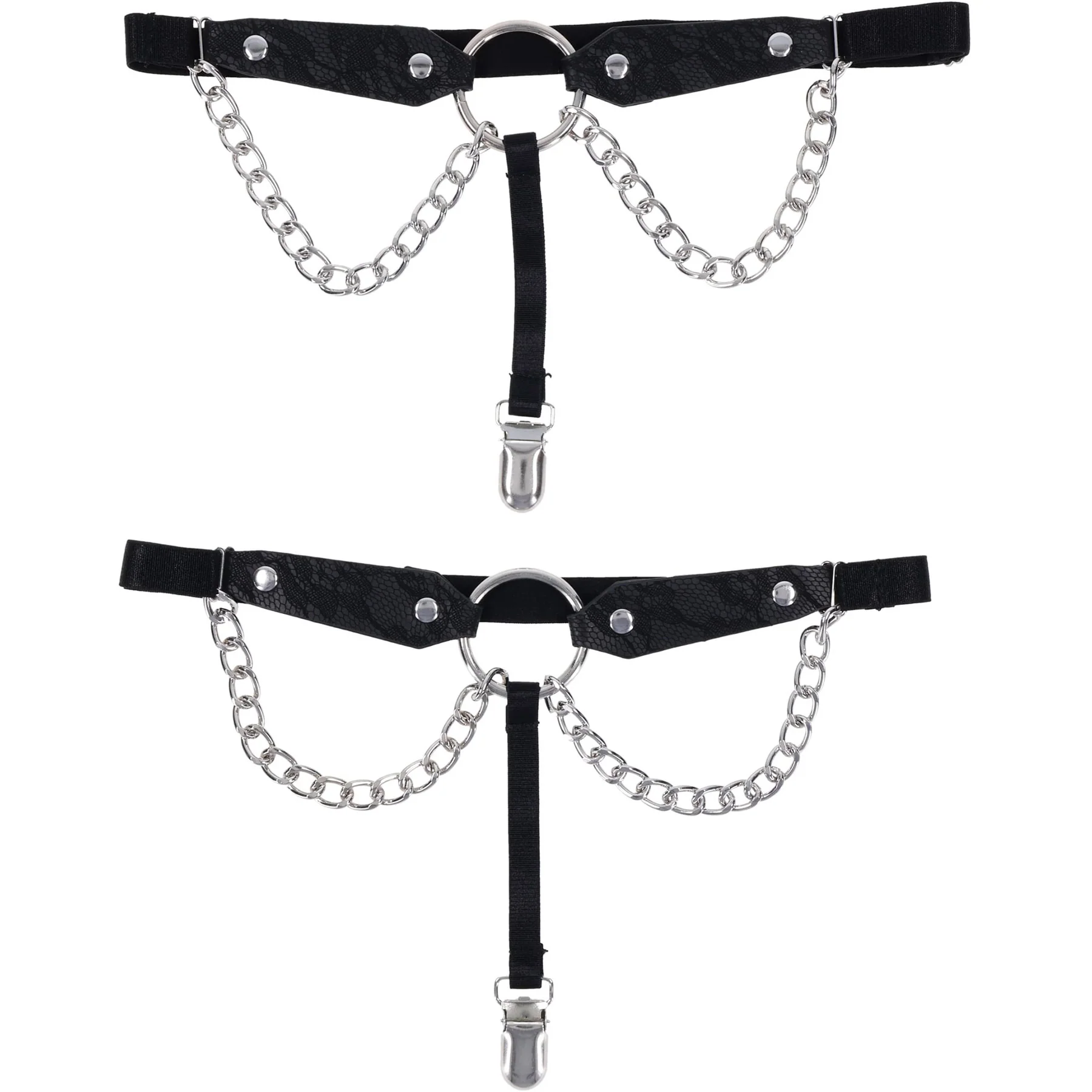 Sex & Mischief Chain Lace Garters By Sportsheets