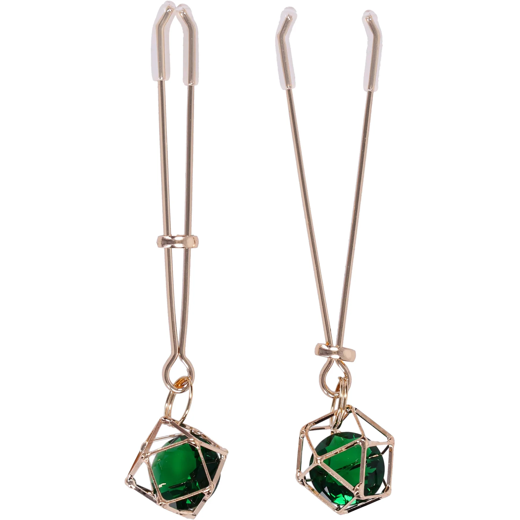 Sex & Mischief Indica Crystal Nipple Clips By Sportsheets - Image 4