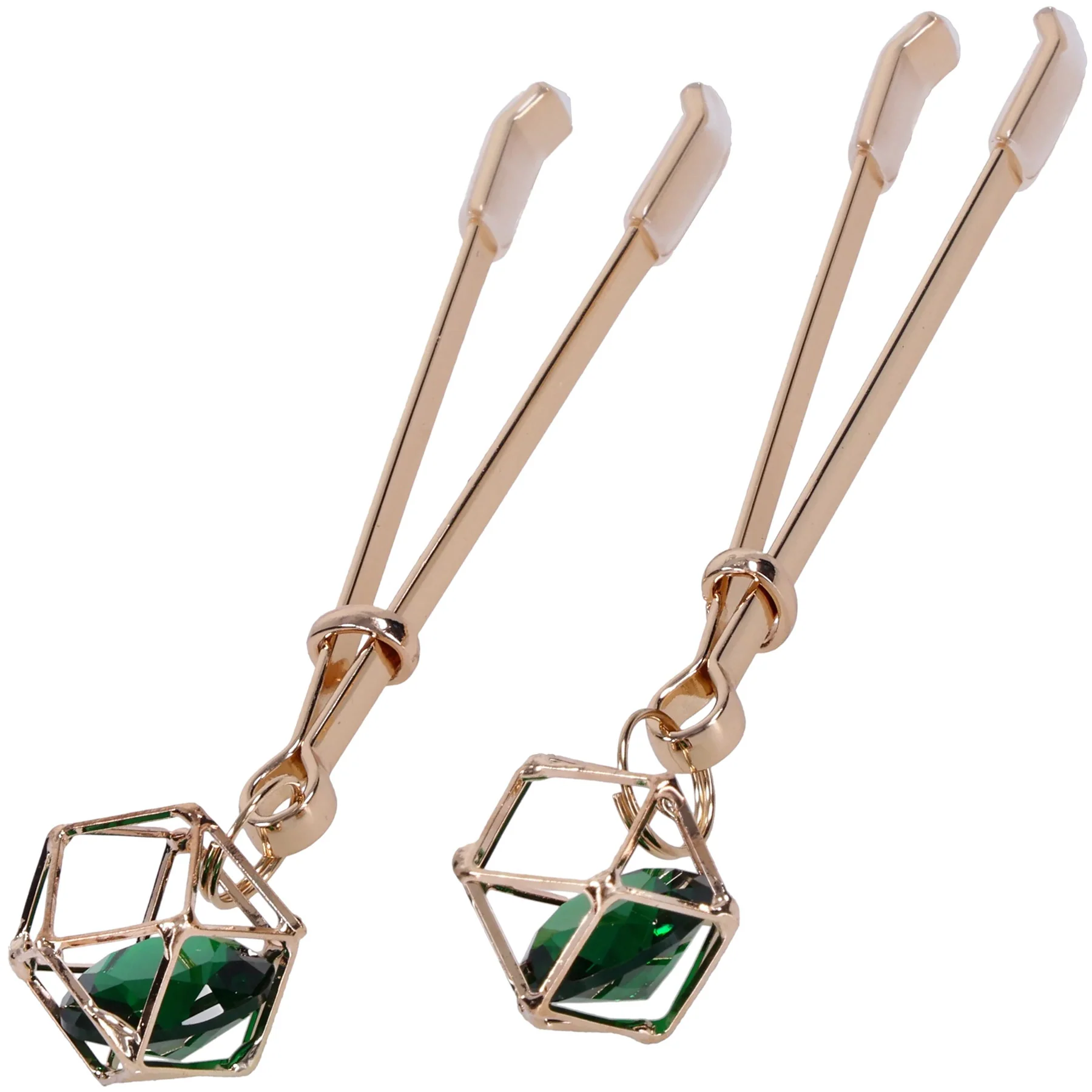 Sex & Mischief Indica Crystal Nipple Clips By Sportsheets - Image 5