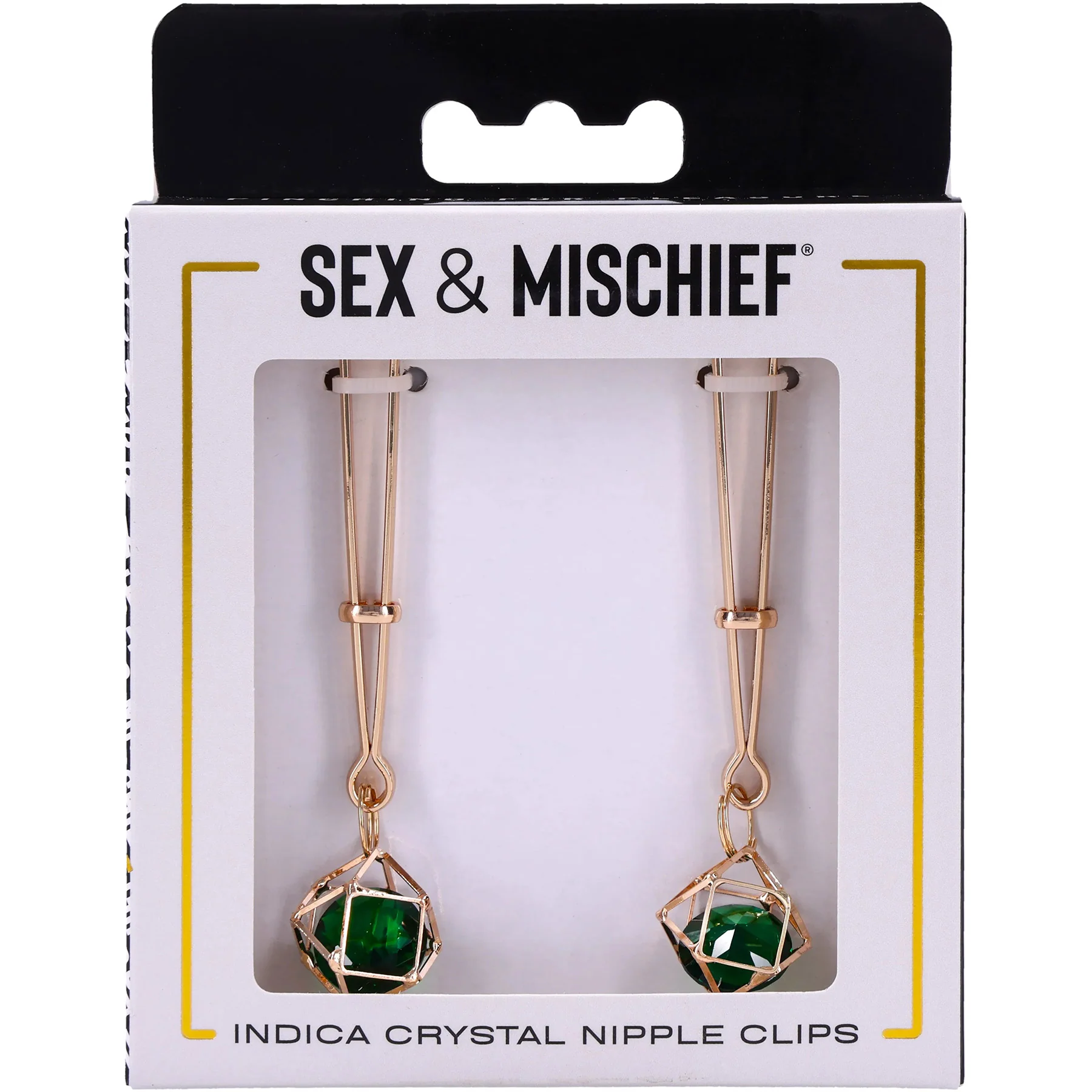 Sex & Mischief Indica Crystal Nipple Clips By Sportsheets - Image 8