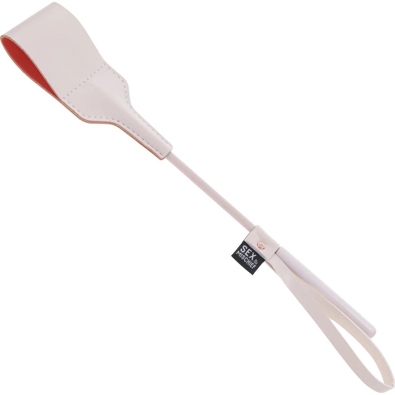 Sex & Mischief Peaches 'n CreaMe Riding Crop By Sportsheets - Rose Gold & Peach - Image 2