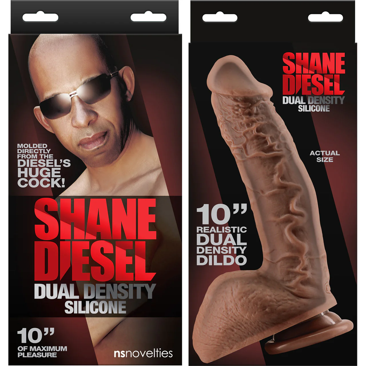 Shane Diesel 10" Dual Density Silicone Suction Cup Dildo With Balls - Image 10