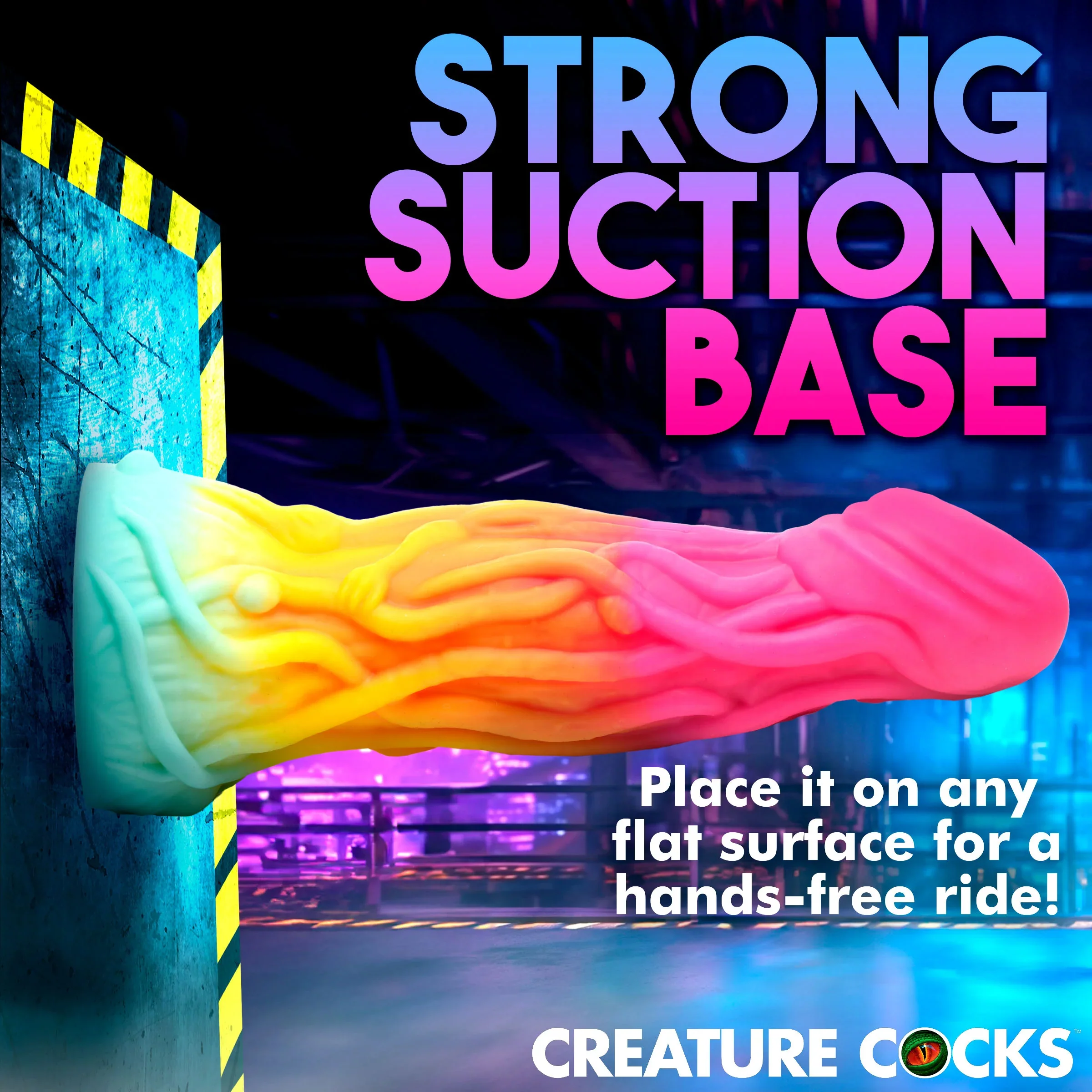 Shape Shifter 8" Silicone Suction Cup Dildo By Creature Cocks - Image 12