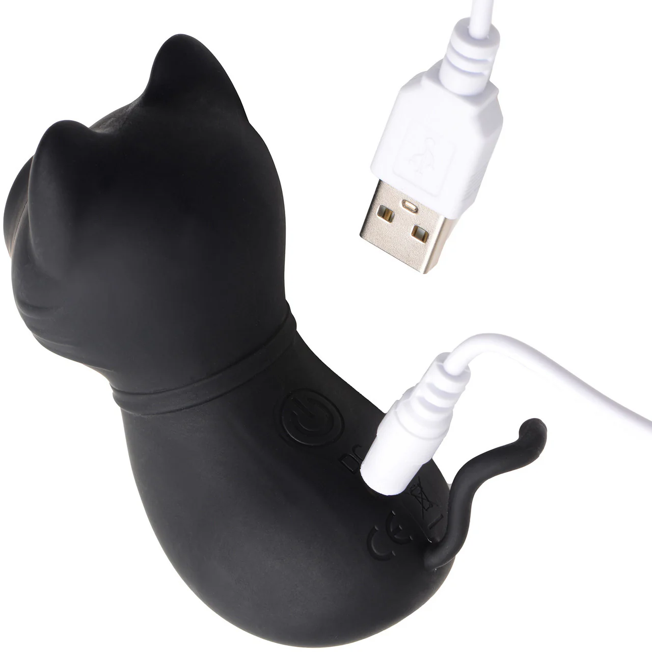 Shegasm Sucky Kitty Silicone Rechargeable Clitoral Pressure Wave Stimulator - Black - Image 4