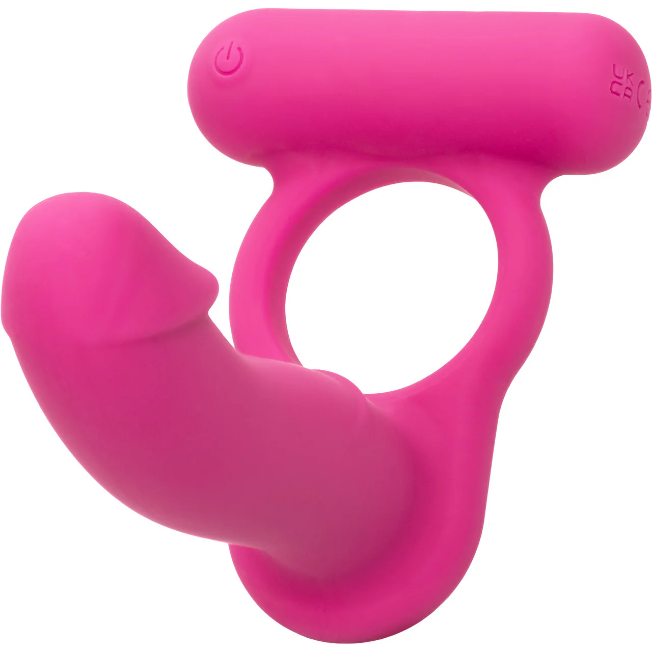 Silicone Rechargeable Double Diver Vibrating Cock Ring By CalExotics - Image 4