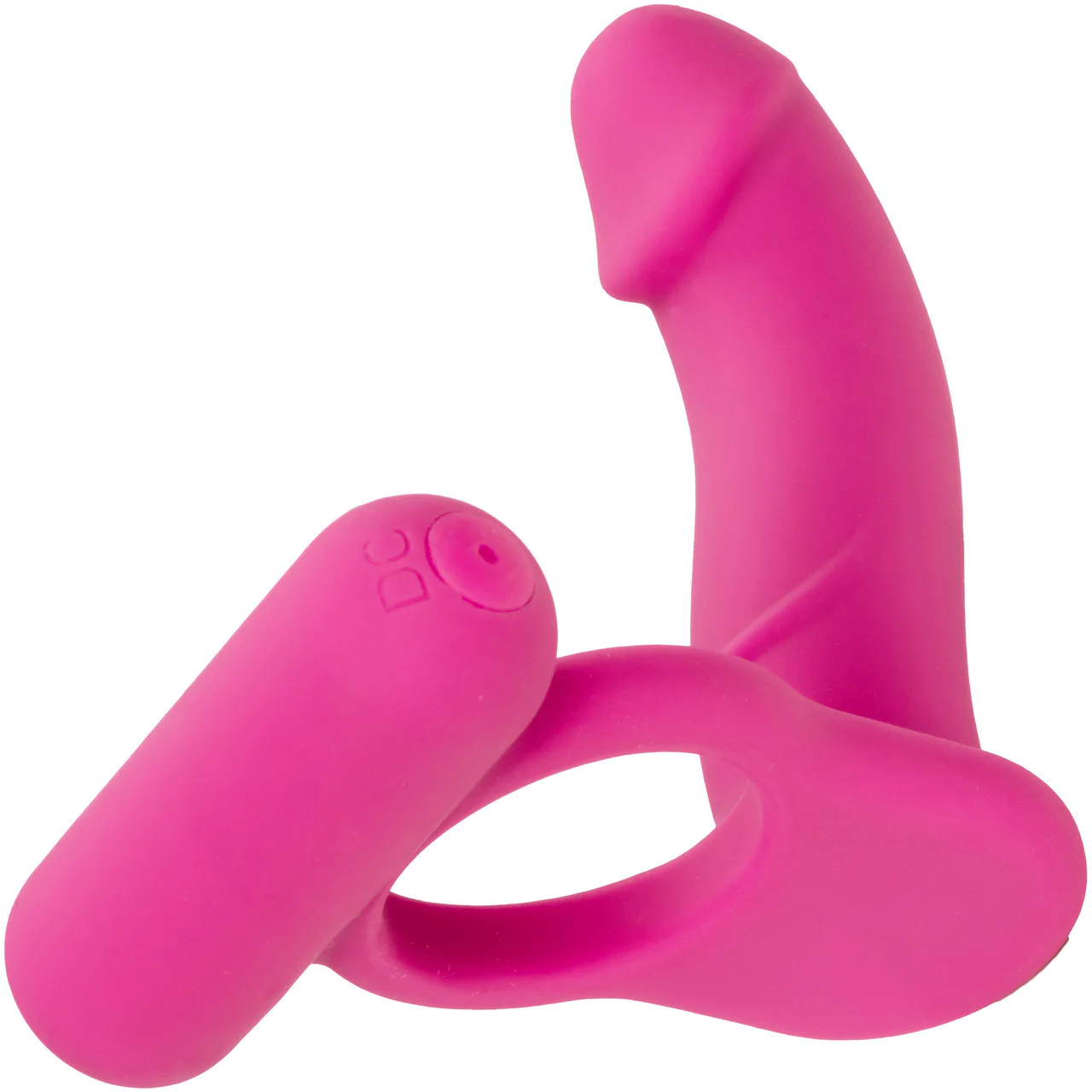 Silicone Rechargeable Double Diver Vibrating Cock Ring By CalExotics - Image 5
