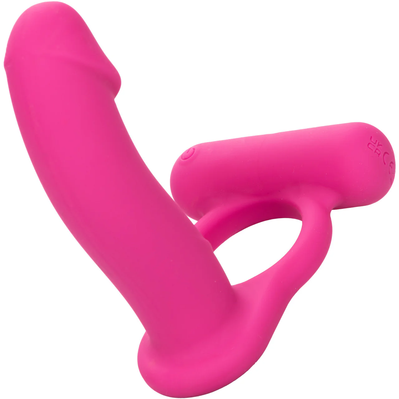 Silicone Rechargeable Double Diver Vibrating Cock Ring By CalExotics - Image 7