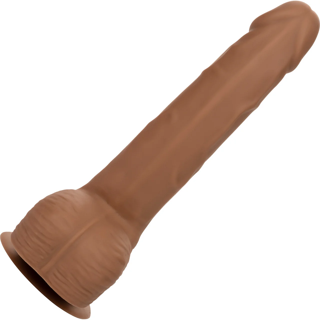 Silicone Studs Realistic 8" Suction Cup Dildo - Caramel - Image 4