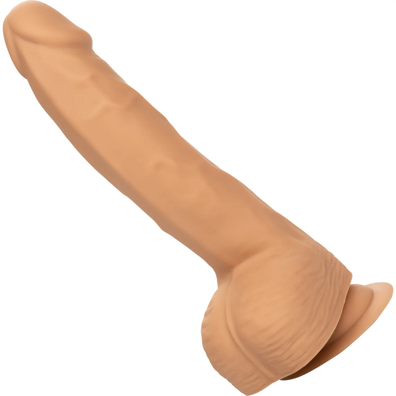 Silicone Studs Realistic 8" Suction Cup Dildo - Vanilla - Image 3