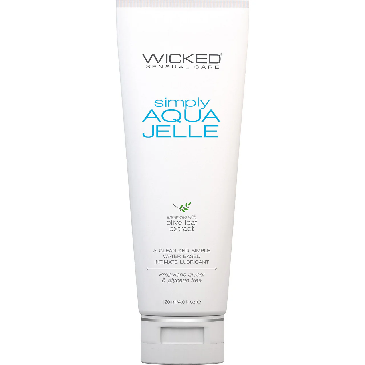 Simply Aqua Jelle Water Based Personal Lubricant With Olive Leaf Extract 4 fl oz