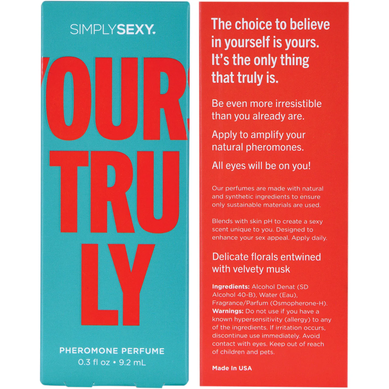 Simply Sexy Yours Truly Pheromone Infused Perfume 0.3 oz - Image 2