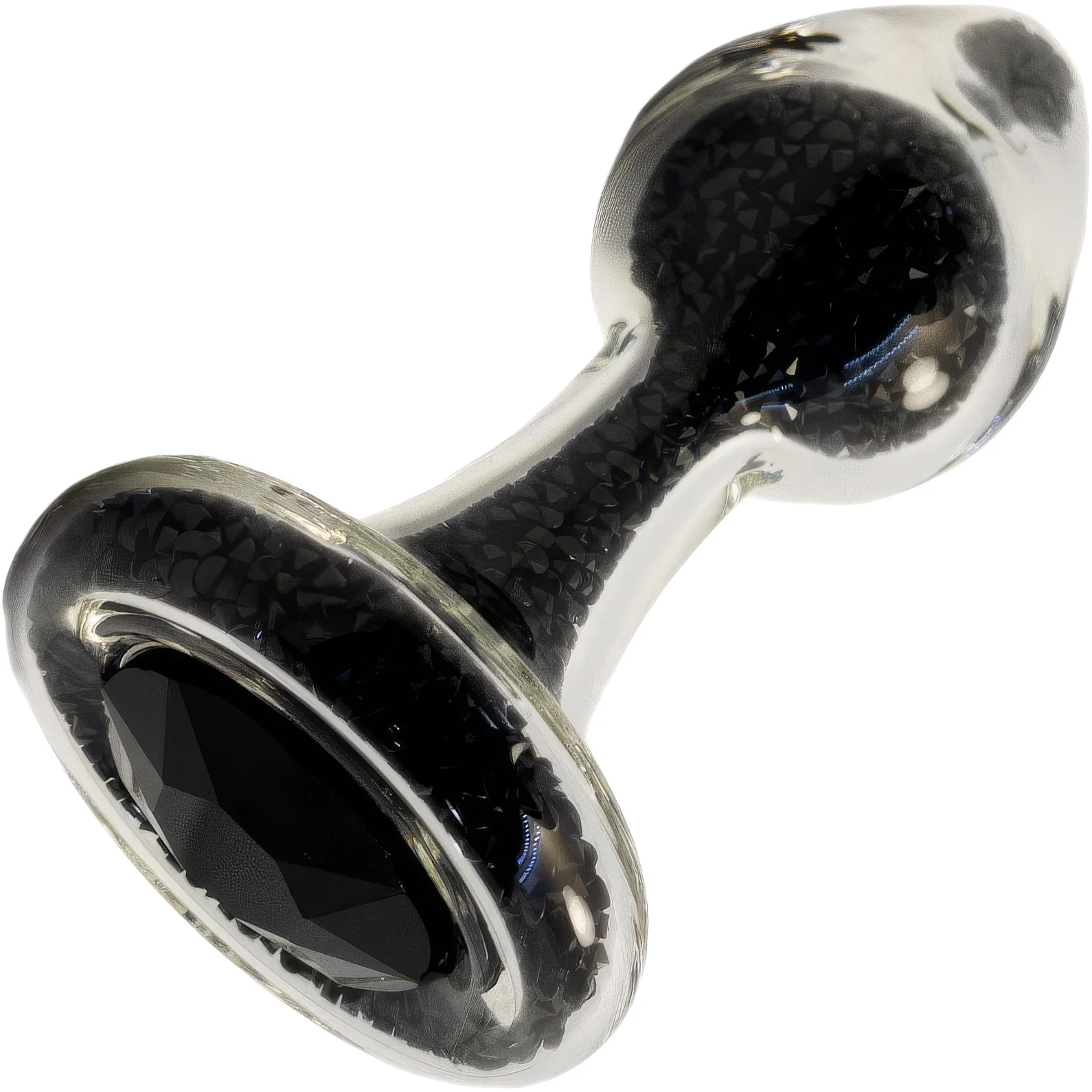 Sparkle Glass Butt Plug With Crystal Base By Crystal Delights - Image 3