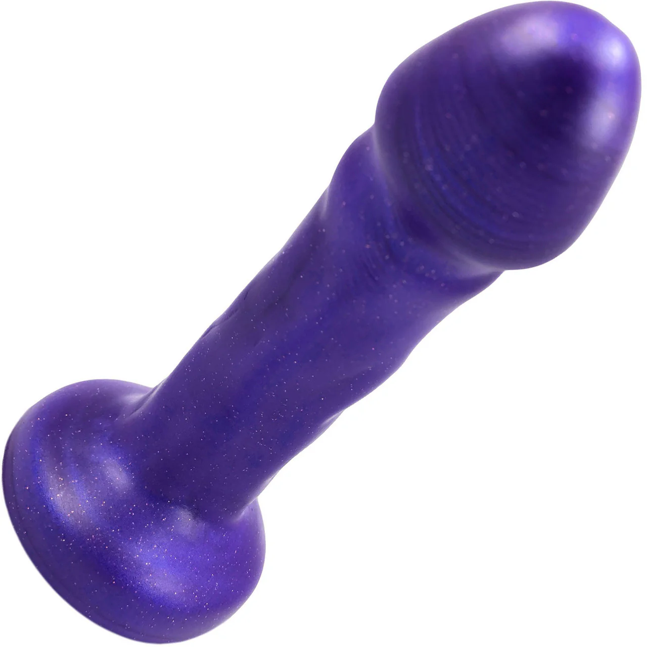 Splendid Dual-Density 6" Silicone Dildo By Uberrime - Small, Orchid - Image 3