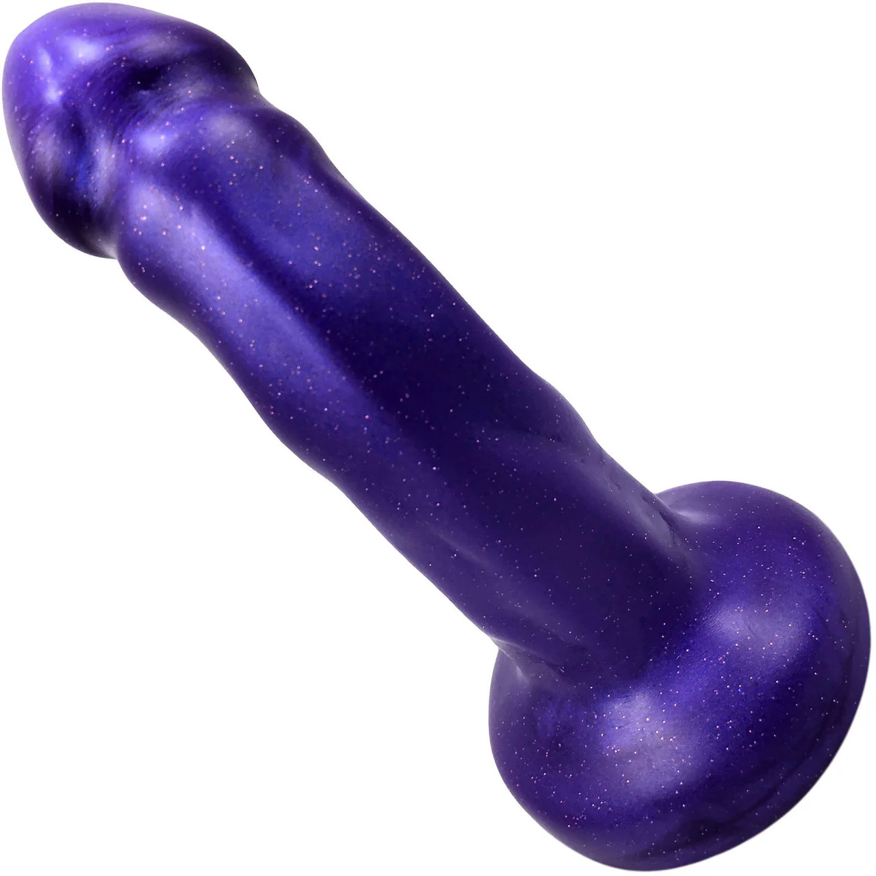 Splendid Dual-Density 6" Silicone Dildo By Uberrime - Small, Orchid - Image 4