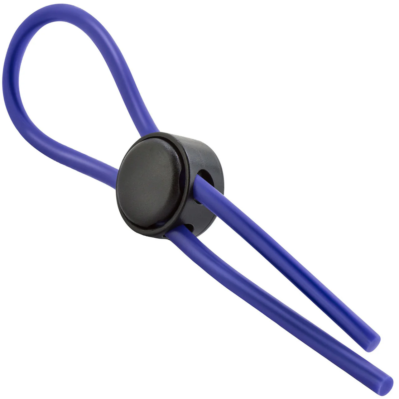Stay Hard Silicone Loop Cock Ring By Blush Novelties - Blue - Image 4