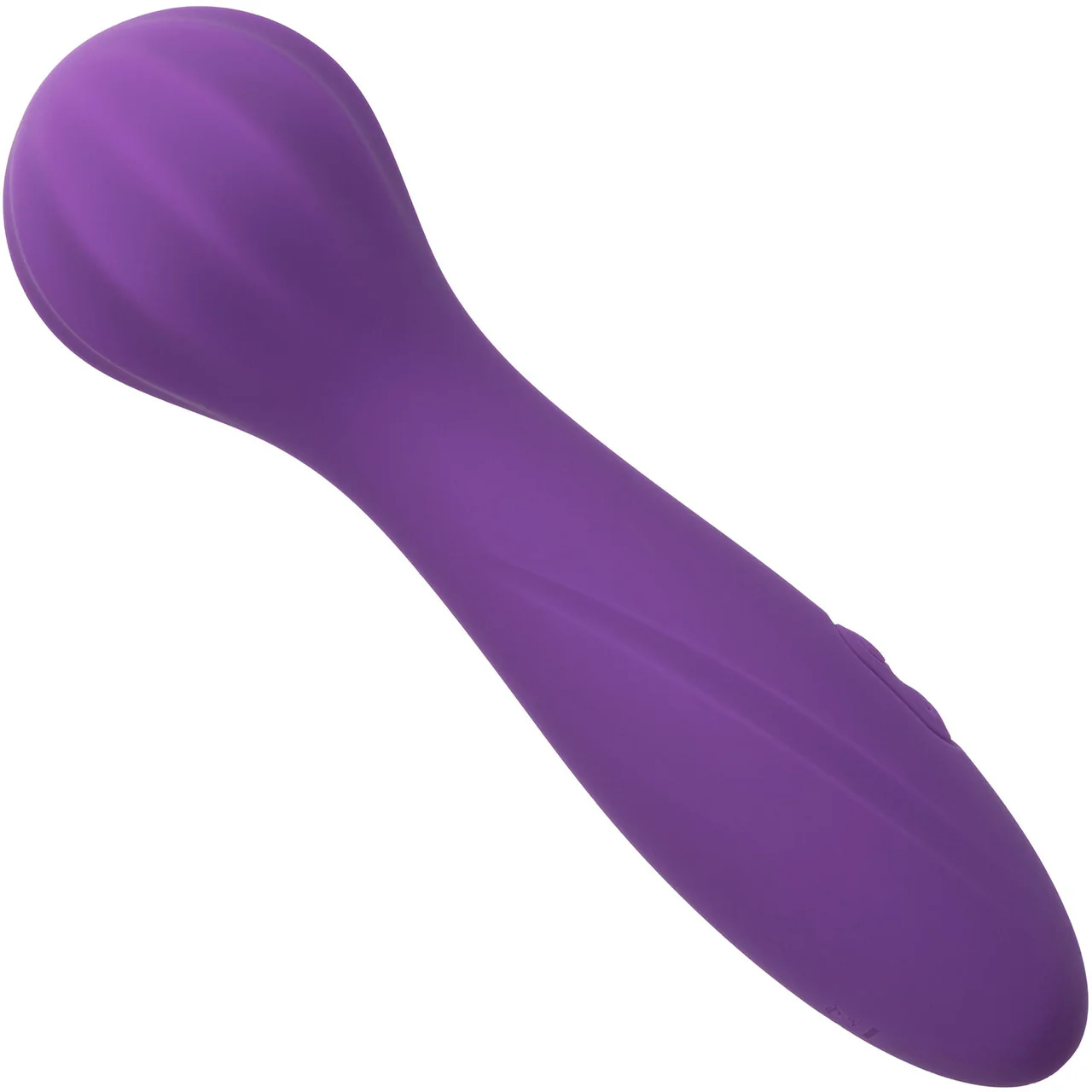 Stella Liquid Silicone "O" Wand Rechargeable Waterproof Wand Style Vibrator By CalExotics - Purple - Image 6