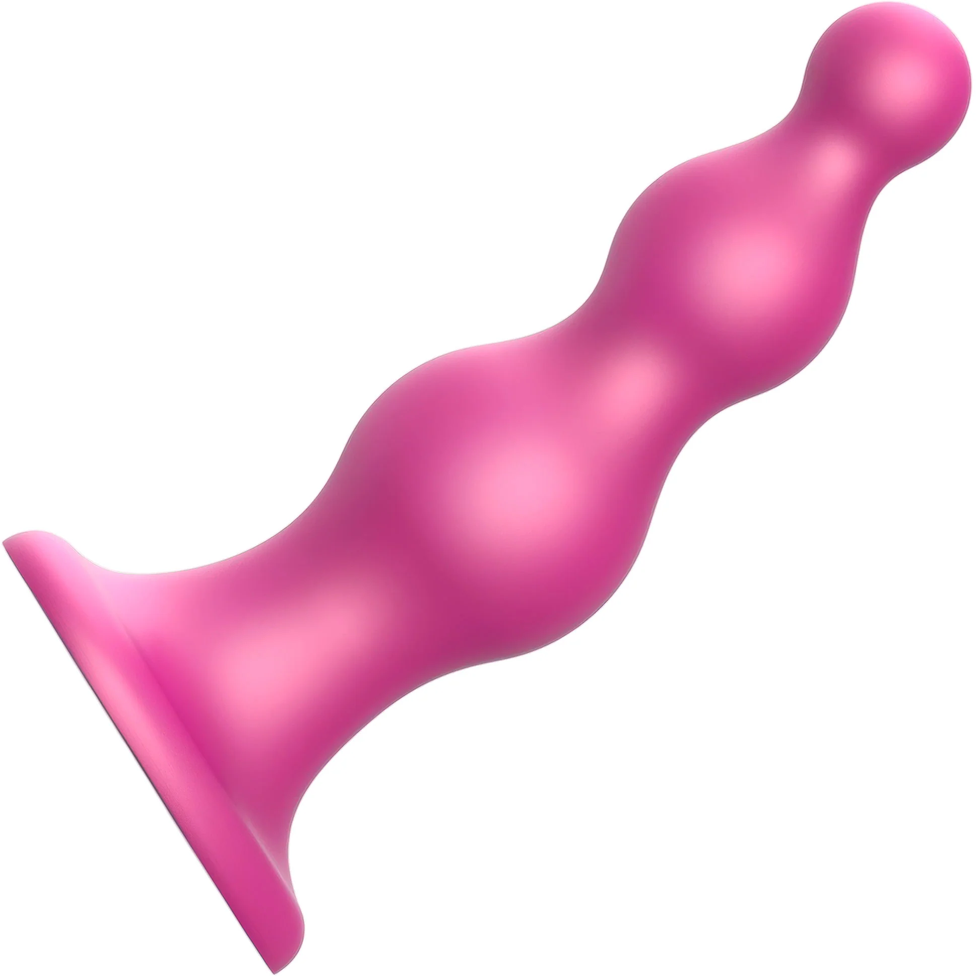 Strap-on-Me Hybrid Collection Beads Silicone Suction Cup Dildo - Small
