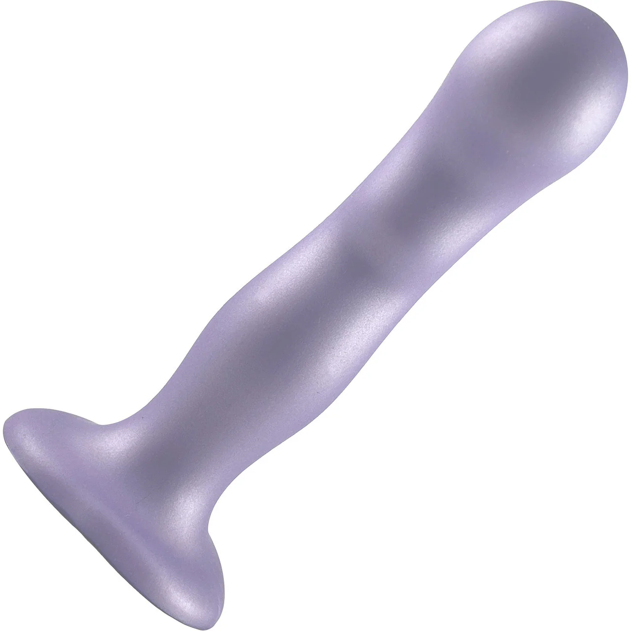 Strap-on-Me Hybrid Collection P&G Silicone Suction Cup Dildo - S Metallic Lilac - Image 4