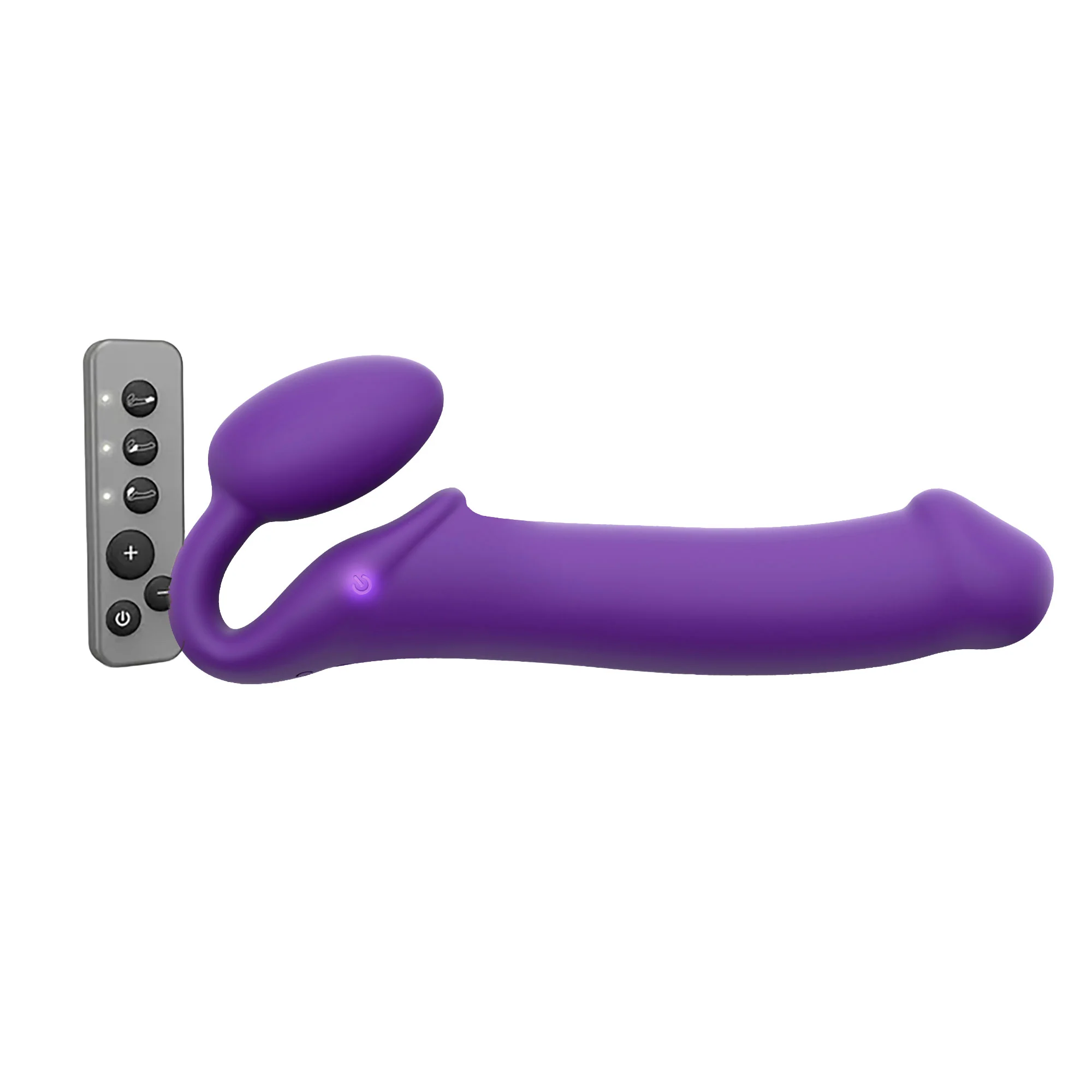 Strap-on-Me Silicone Purple Vibrating Strapless Strap-On - Large - Image 7