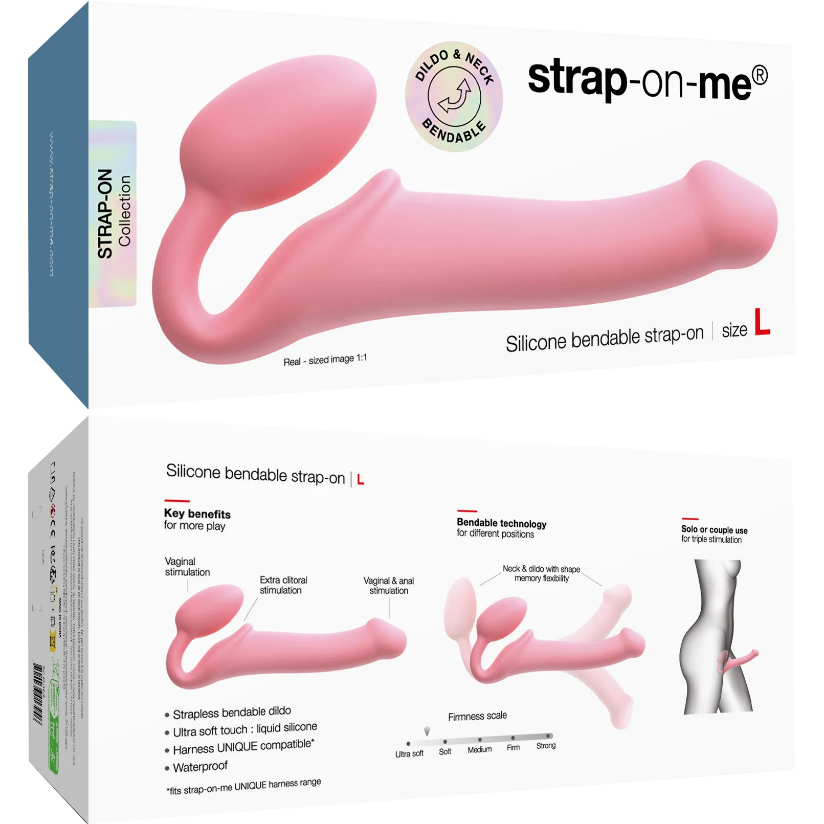 Strap-on-Me Silicone Strapless Strap-On - Large - Image 10