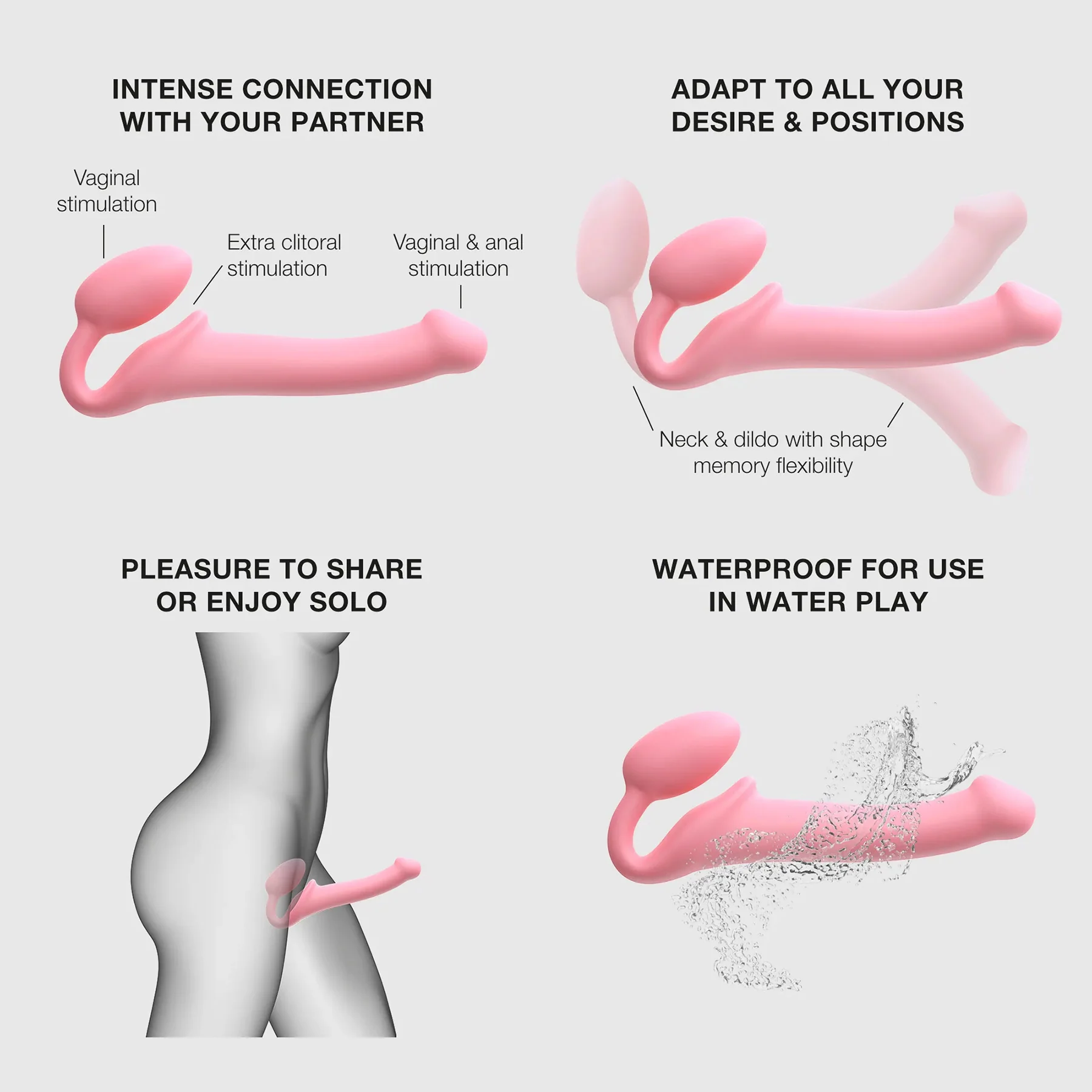 Strap-on-Me Silicone Strapless Strap-On - Large - Image 4