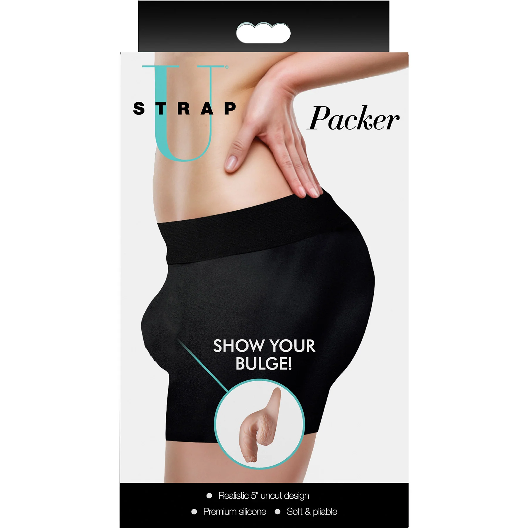 Strap U Uncut 5.1" Silicone Packer Dildo - Image 13