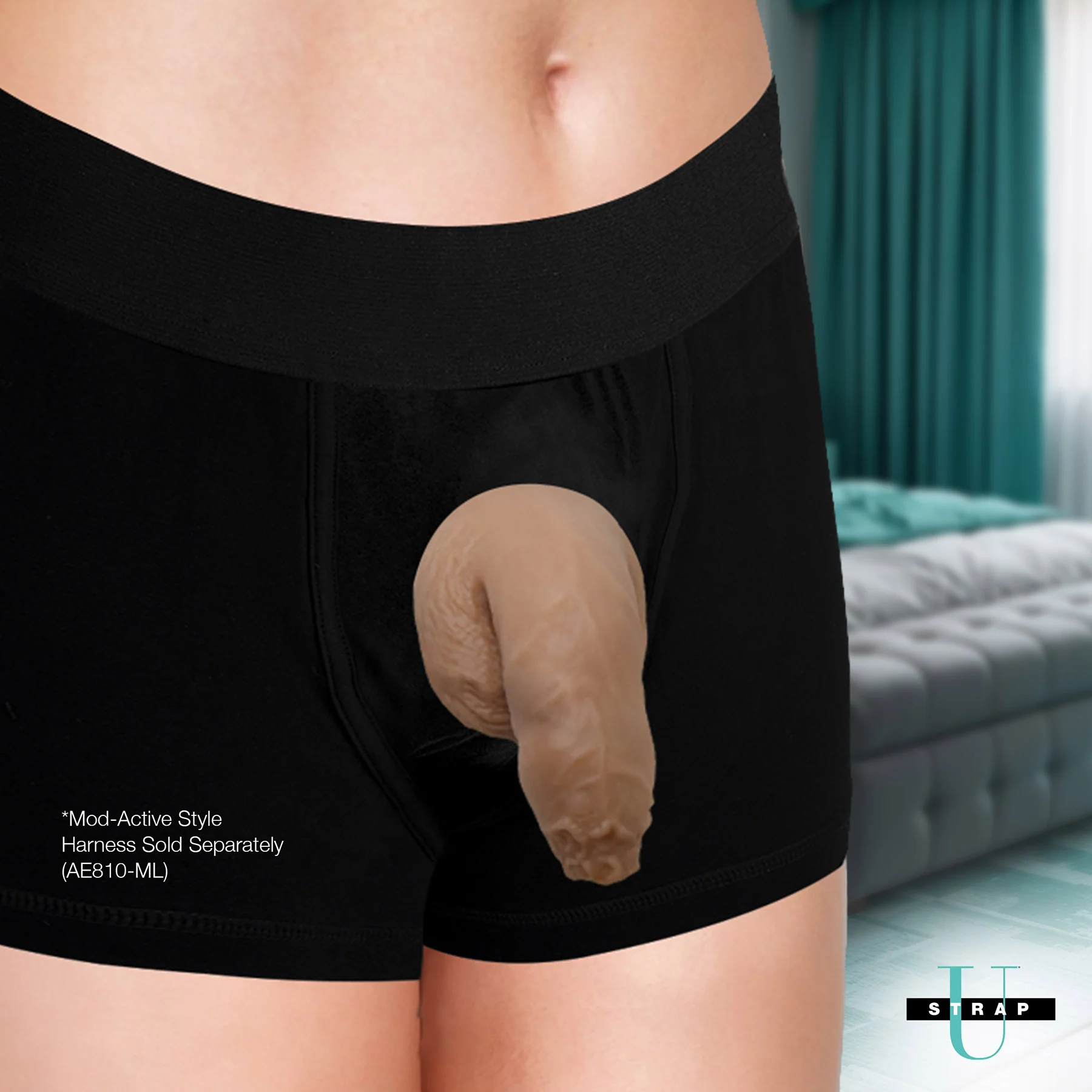 Strap U Uncut 5.1" Silicone Packer Dildo - Image 17