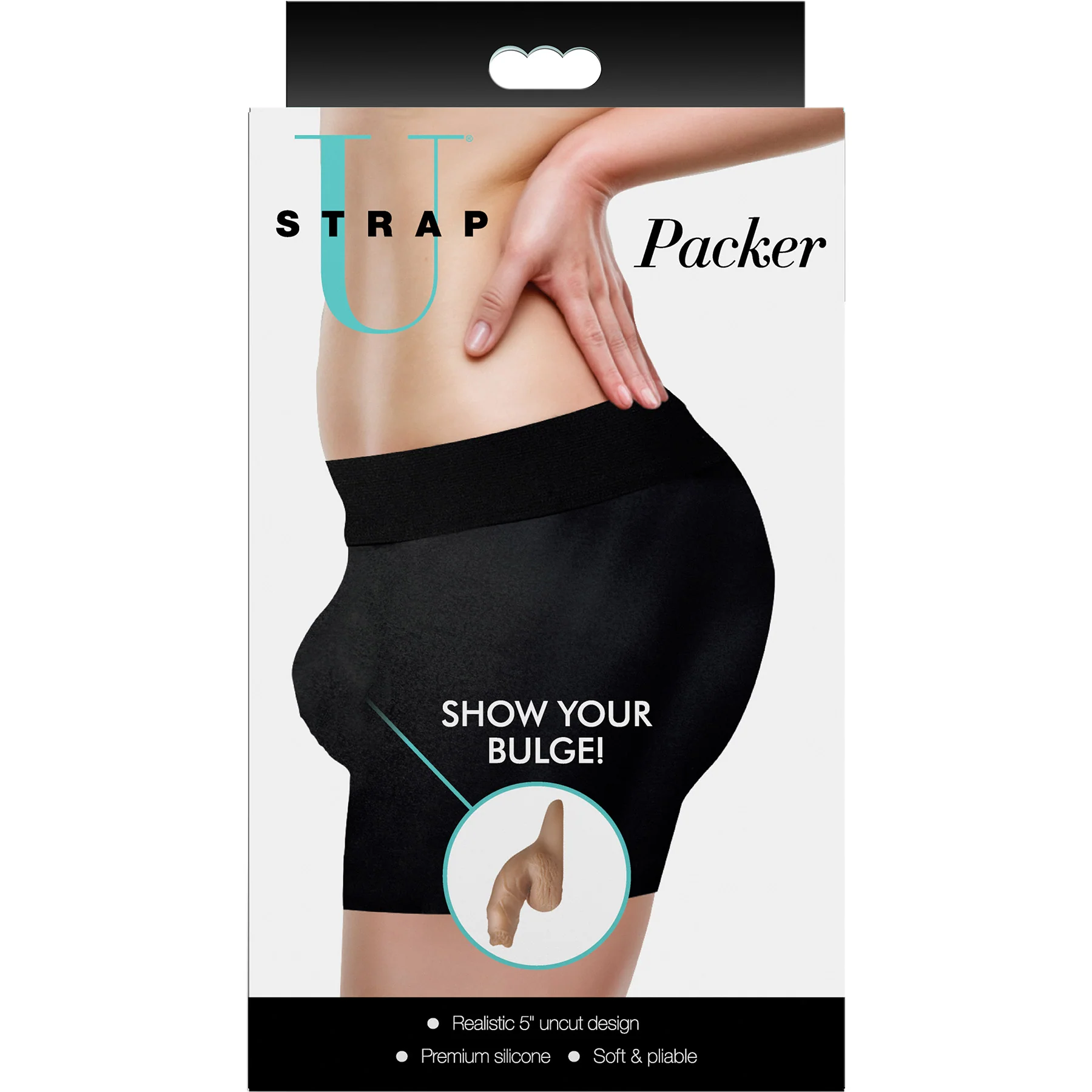 Strap U Uncut 5.1" Silicone Packer Dildo - Image 25
